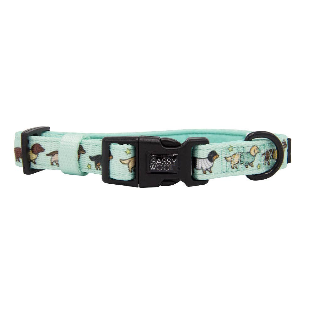 SASSY WOOF - Dog Collar - Hot Diggity Dog: XSmall