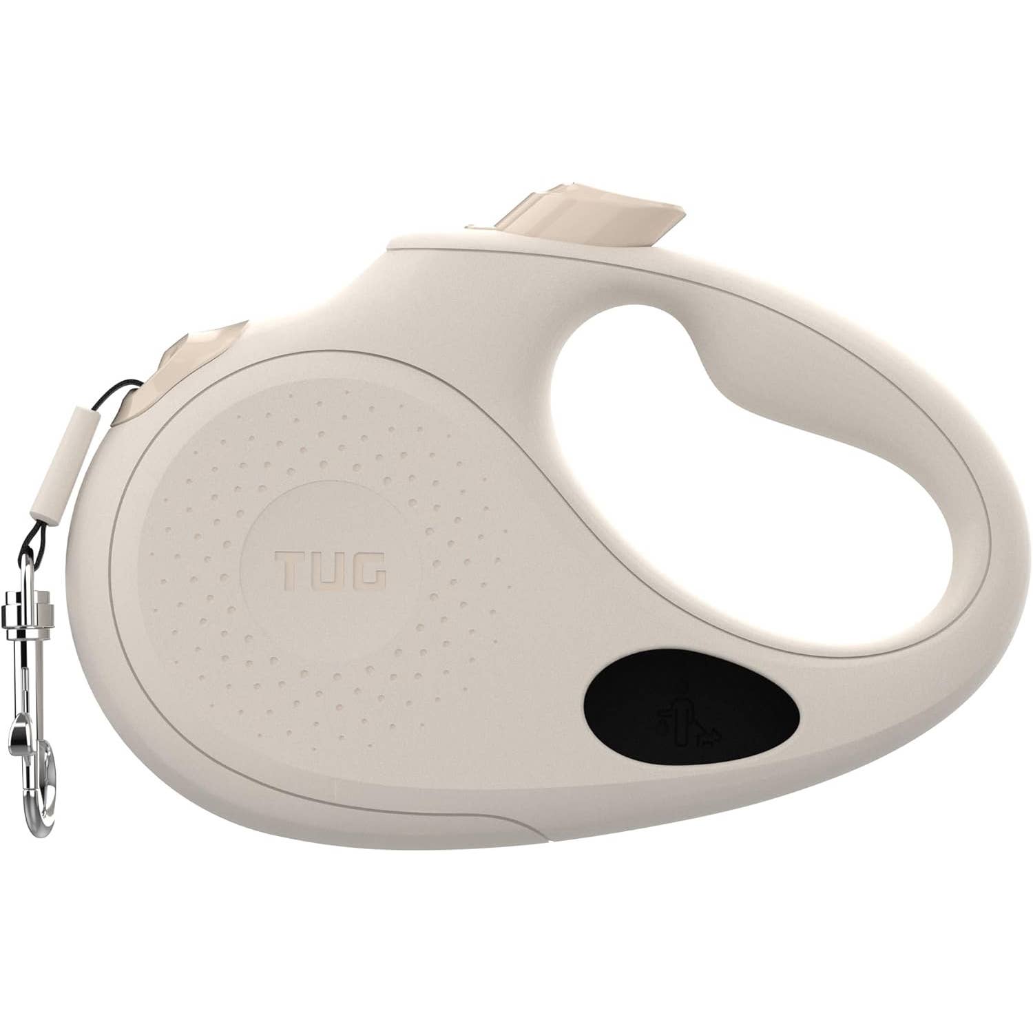 Tug Pet Products - TUG Retractable Dog Leash with Integrated Dispenser: Black / Medium