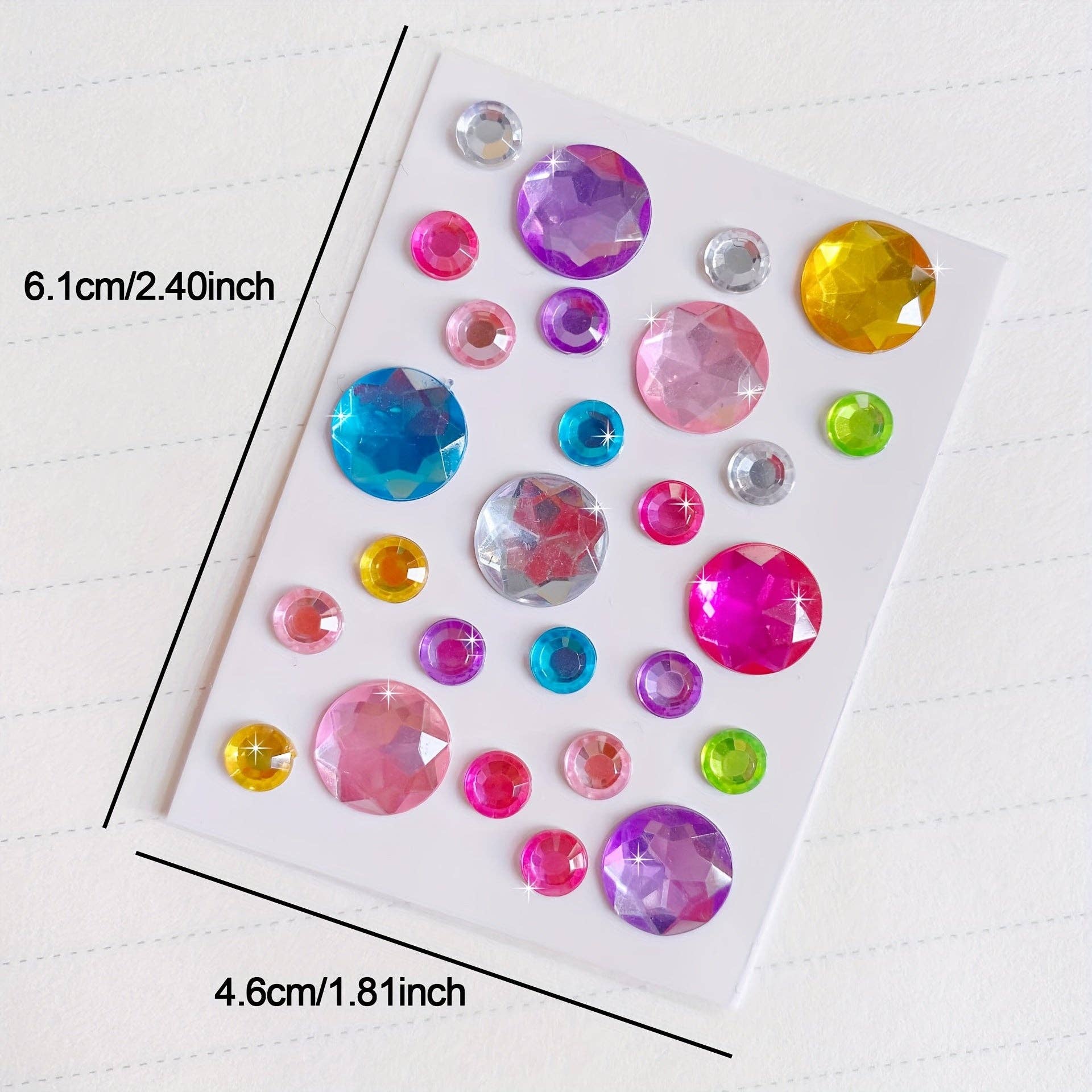 YIKELEATHER - 3pcs Sparkling 3D Diamond Stickers for Pets - Colorful Cartoon Rhinestone Decals, DIY Reward & Grooming Accessories for Dogs and Cats: 3pcs
