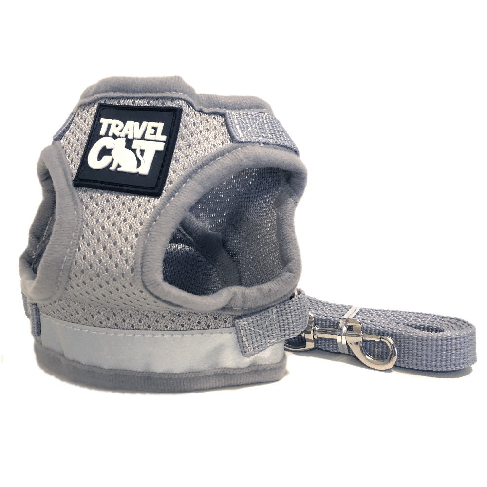 Travel Cat | Your Cat Backpack - "The True Adventurer" Reflective Cat & Kitten Harness: Black / L