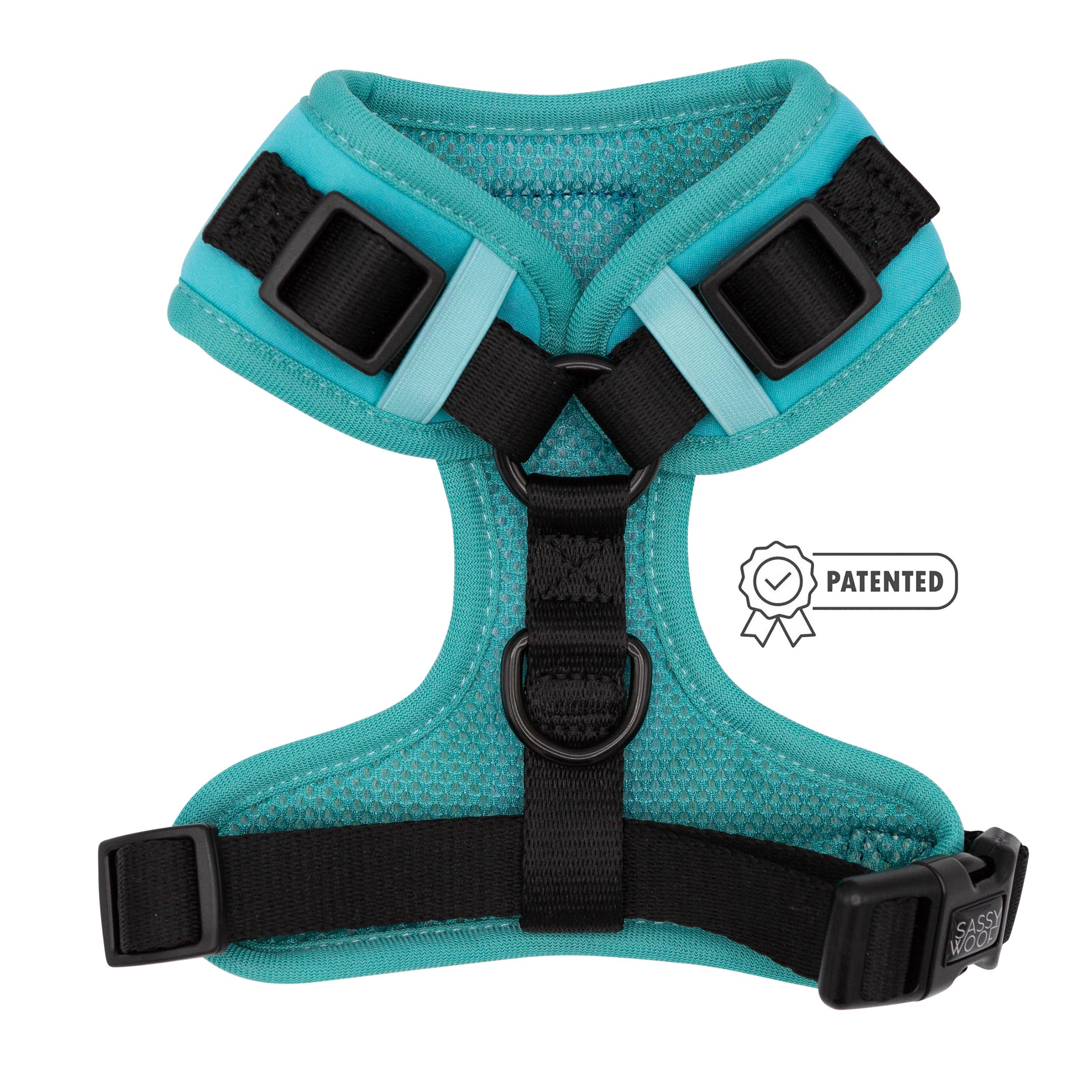 SASSY WOOF - Dog Adjustable Harness - Neon Blue: XXS