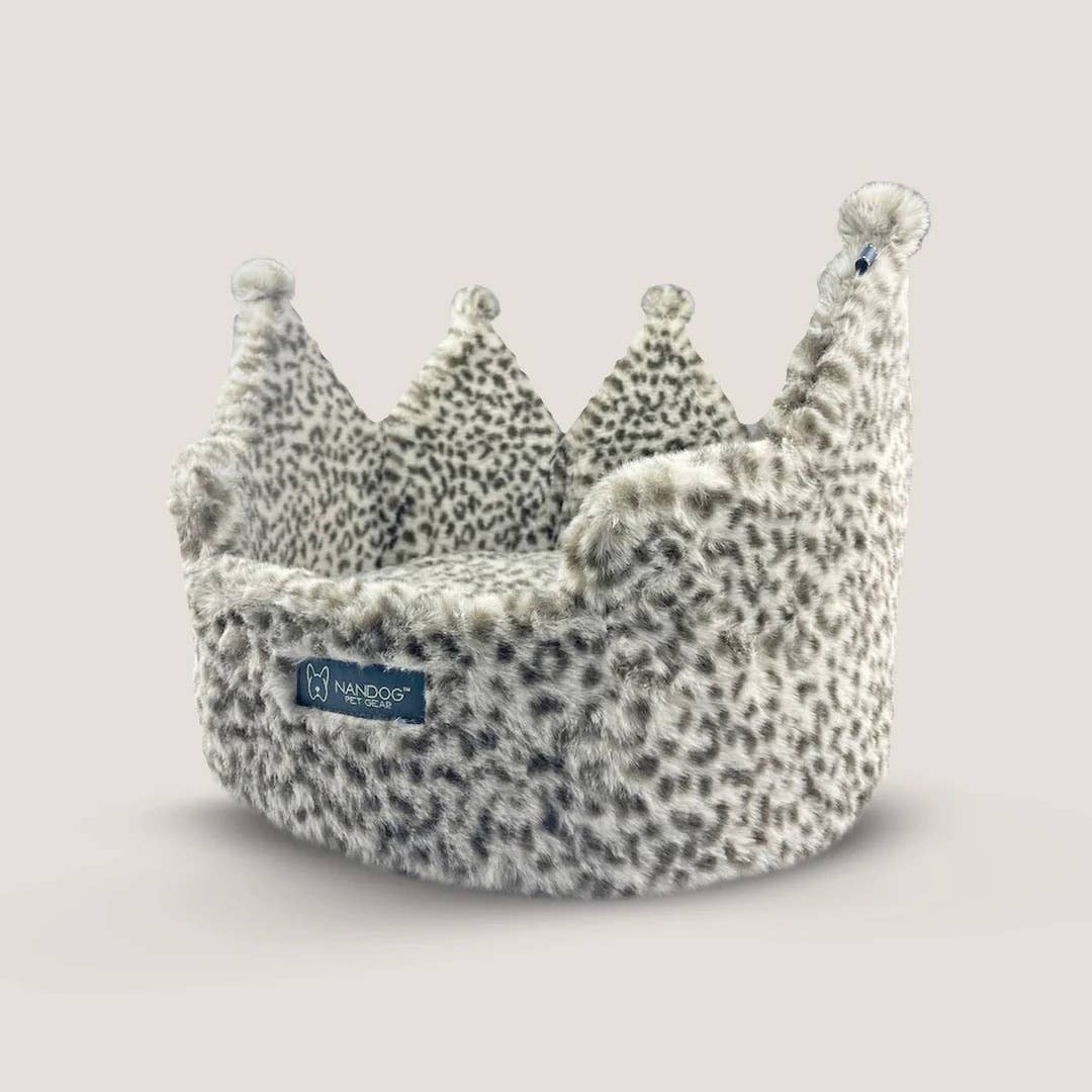 NANDOG Crown Bed Leopard Small Print