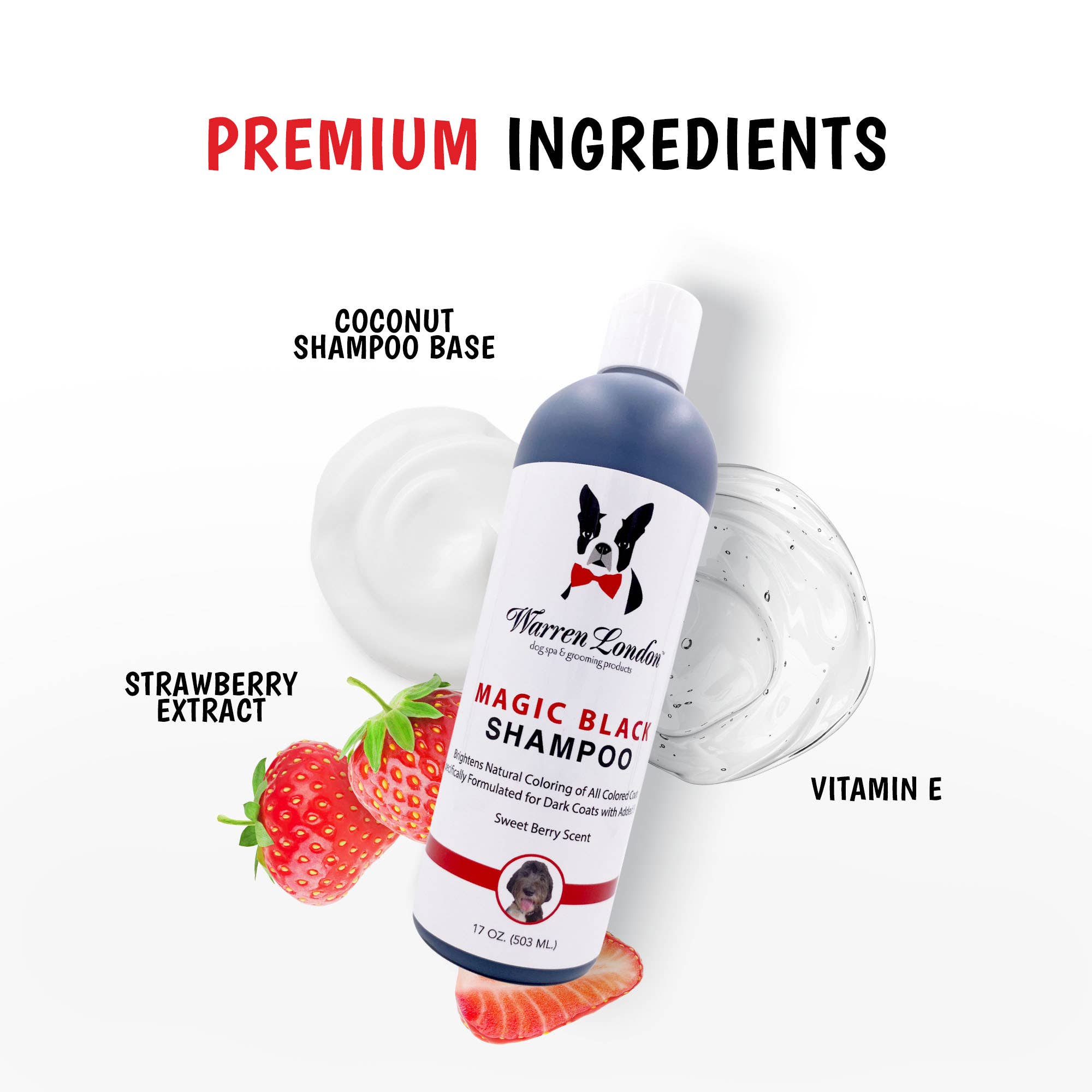 Magic Black Brightening Dog Shampoo: 17oz