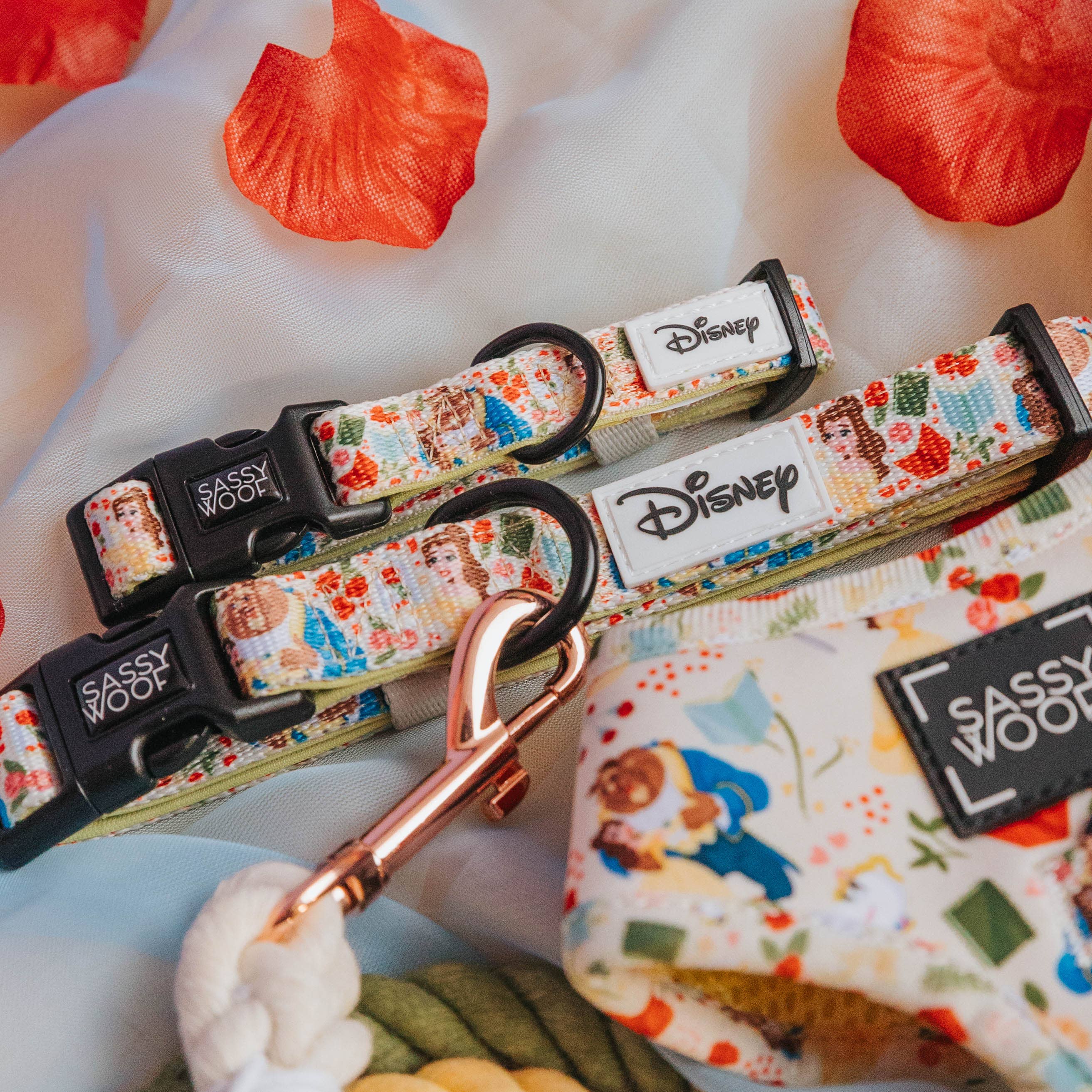 SASSY WOOF - Dog Collar - Disney's Belle: Small