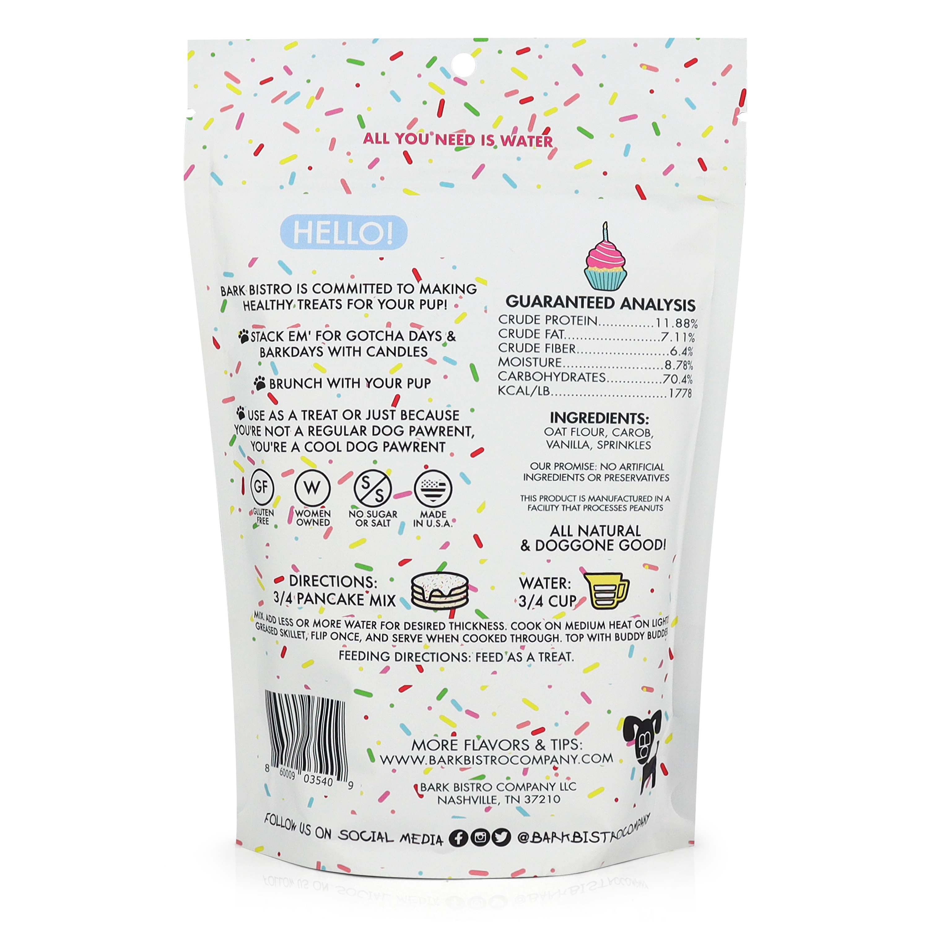 Bark Bistro - Dog Pancakes Dessert Pancakes Flavor Pack