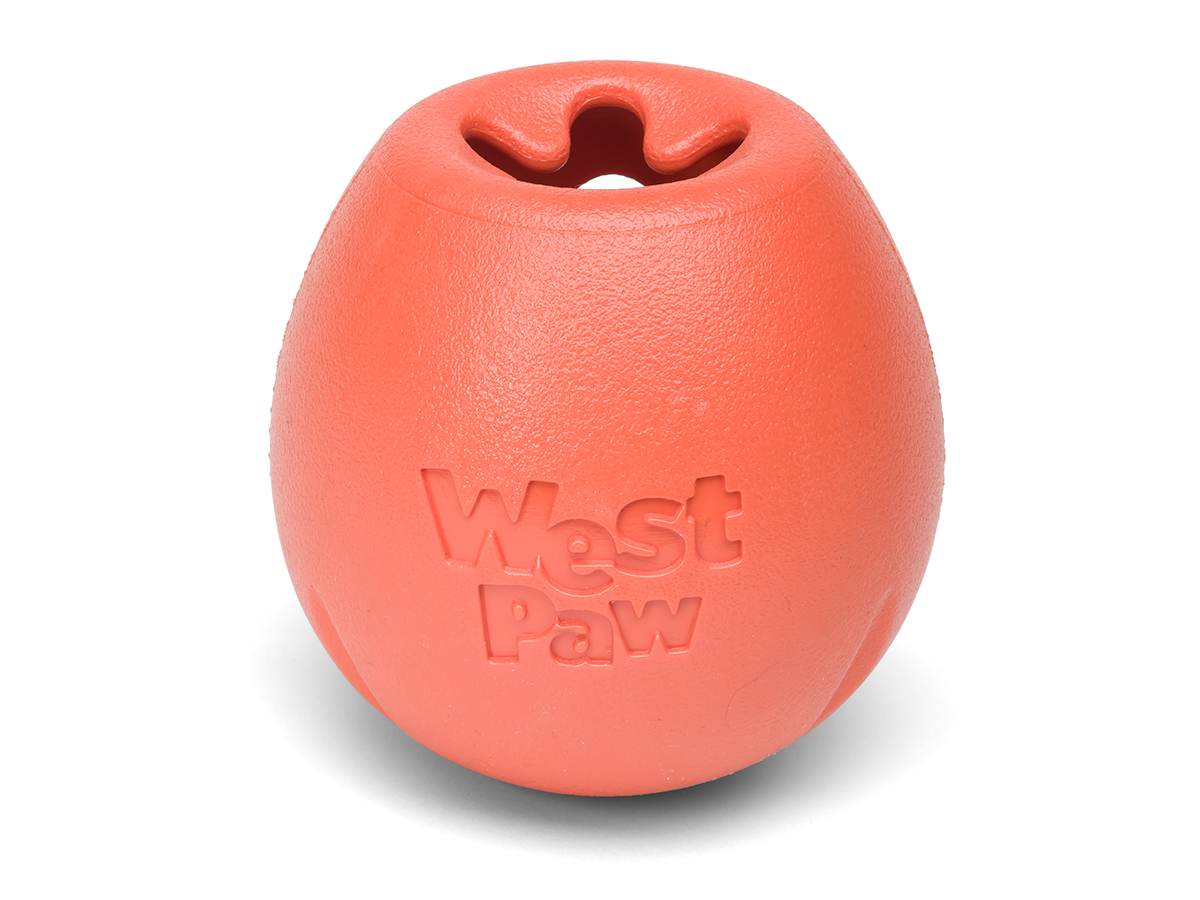 West Paw - Rumbl® Puzzle Treat-Dispensing Enrichment Dog Toy: S / Melon