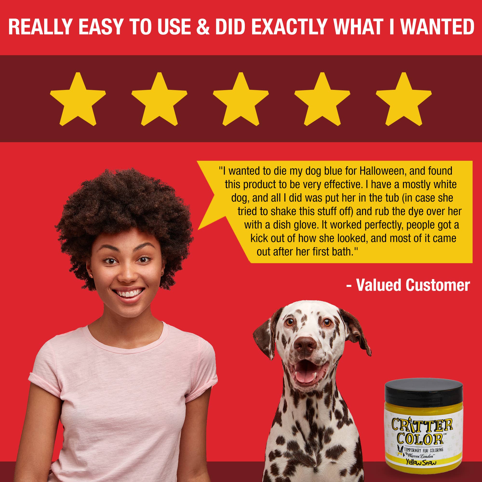 Warren London Dog Products - Critter Color - Temporary Fur Coloring - 7 Color Options: All 7 Colors