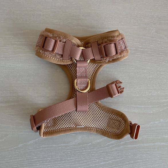 PETs R US - Adjustable No Pull Dog Harness, Teddy Sherpa Brown: XS