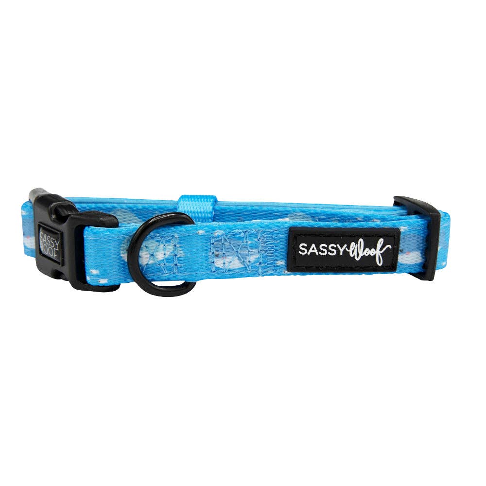 SASSY WOOF - Dog Collar - Might as Whale: Small