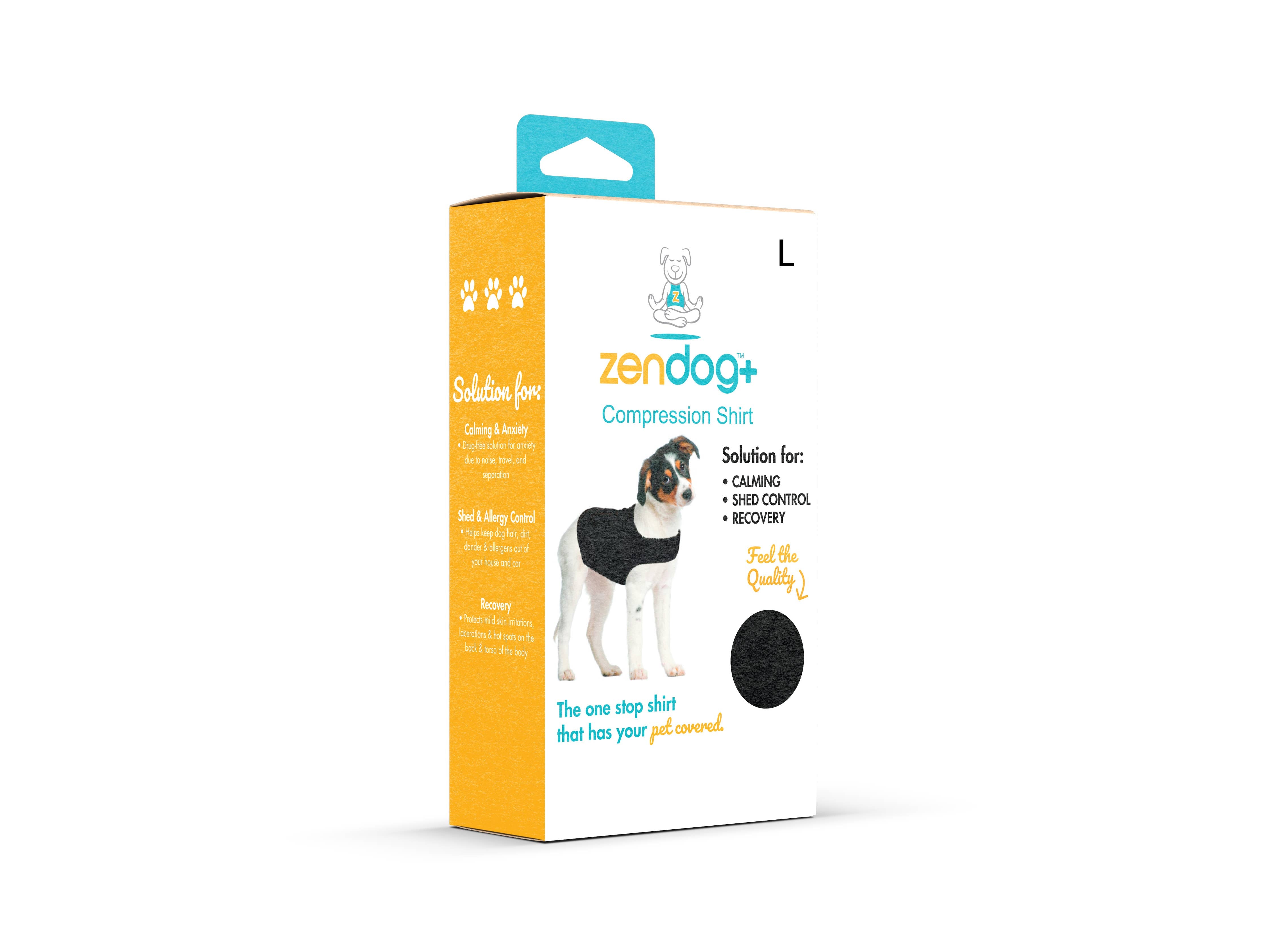 ZENPET - ZenDog+ (Calming Shirt, Shed Control Garment, Recovery Shirt: XLarge