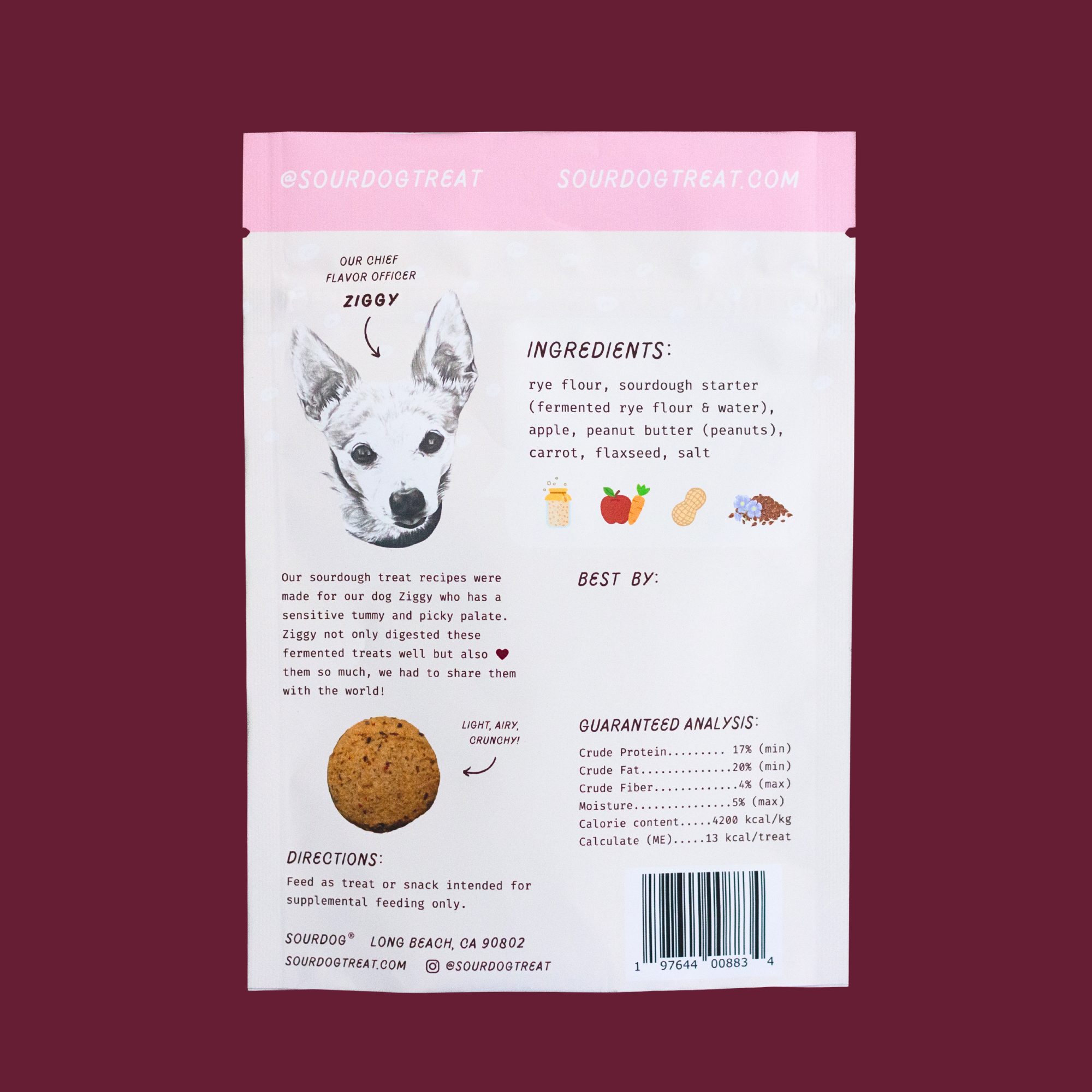 SourDog - Crunch Munch - Apple & Carrot Sourdough Dog Treats