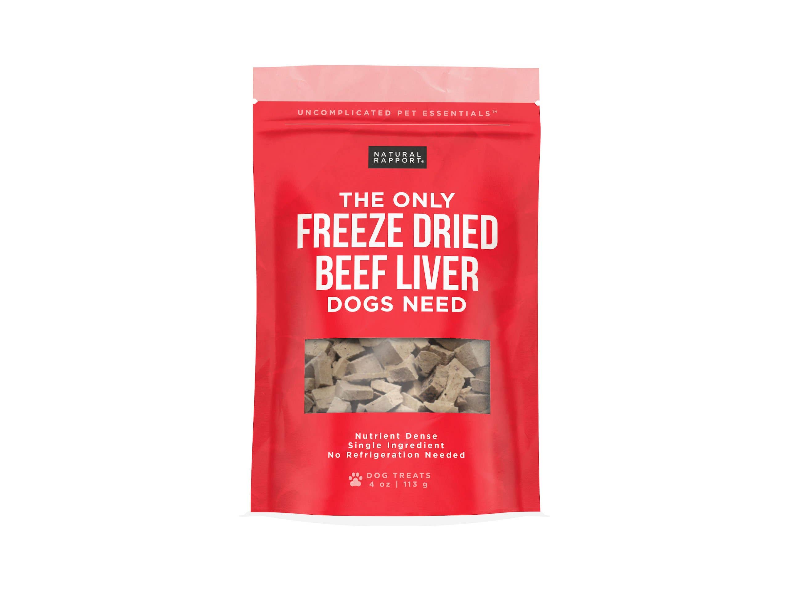 Natural Rapport - The Only Freeze Dried Beef Liver Dogs Need: 8 oz bag