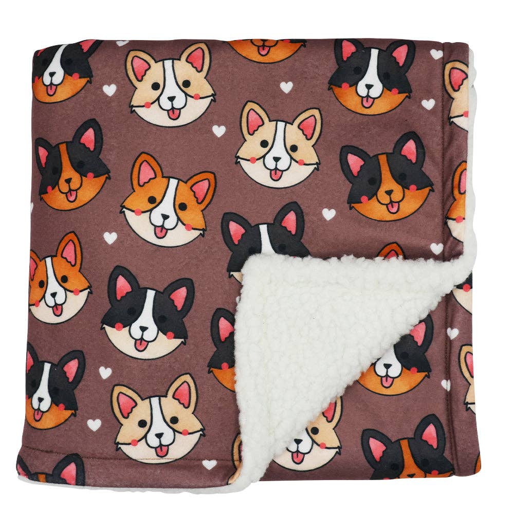 SASSY WOOF - Blanket - Cuddly Corgis