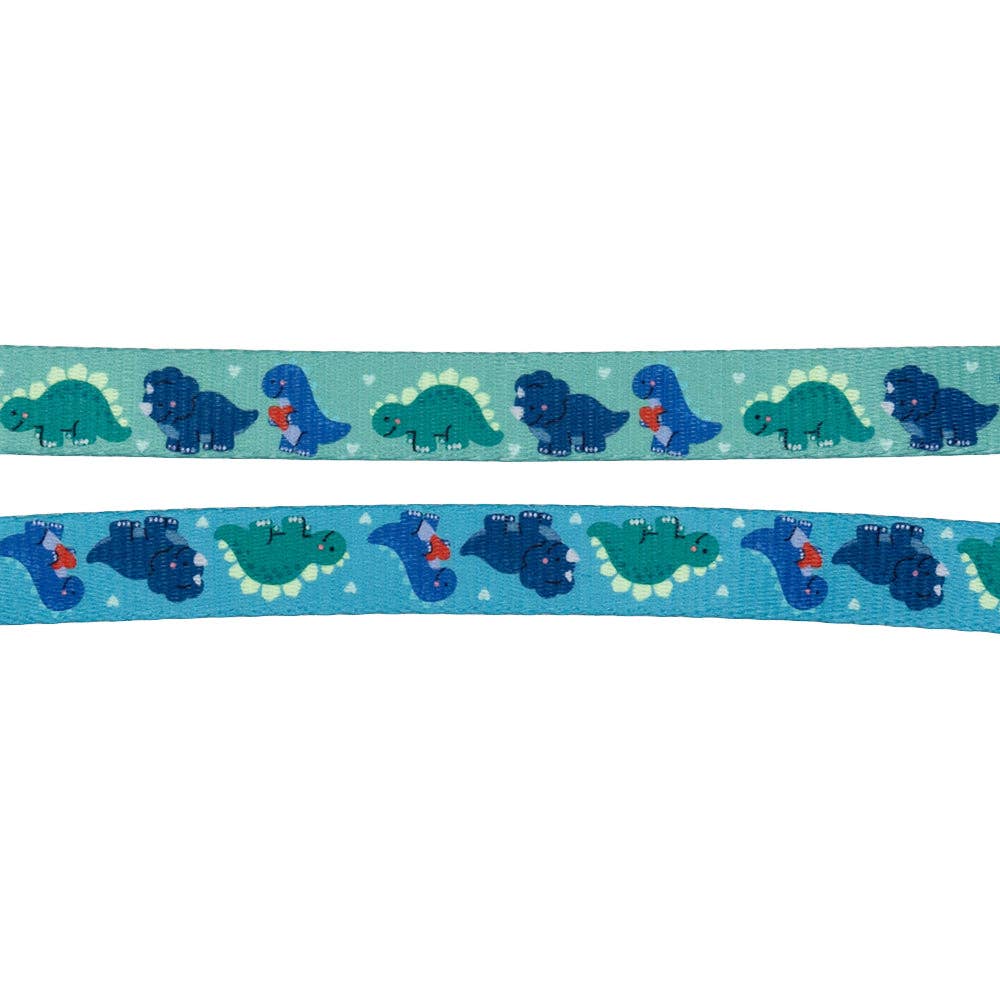 SASSY WOOF - Dog Fabric Leash - Dino Darling