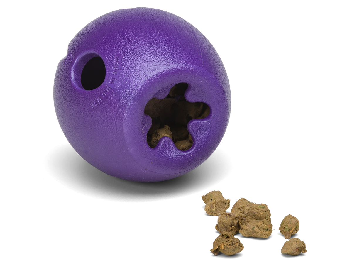 West Paw - Rumbl® Puzzle Treat-Dispensing Enrichment Dog Toy: S / Melon