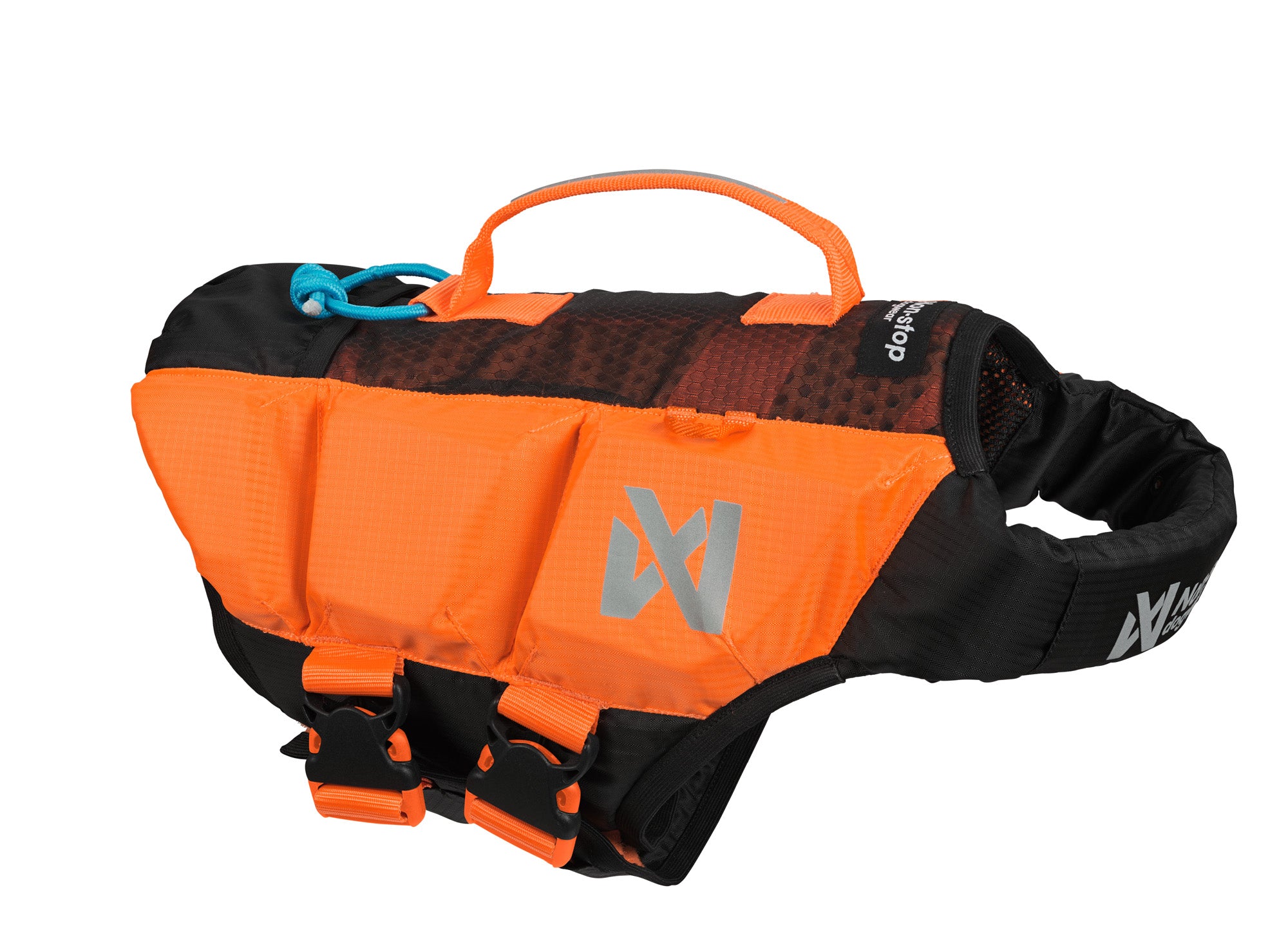 Nonstop Dogwear Protector Life Jacket Black/Orange Size 2