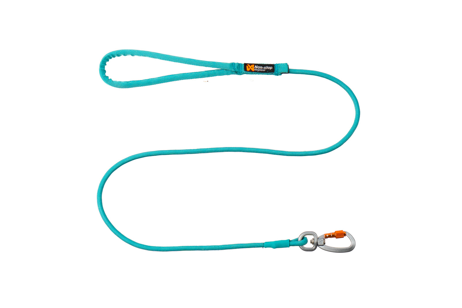 Nonstop Dogwear Trekking Rope Leash 2m, 8mm width, teal