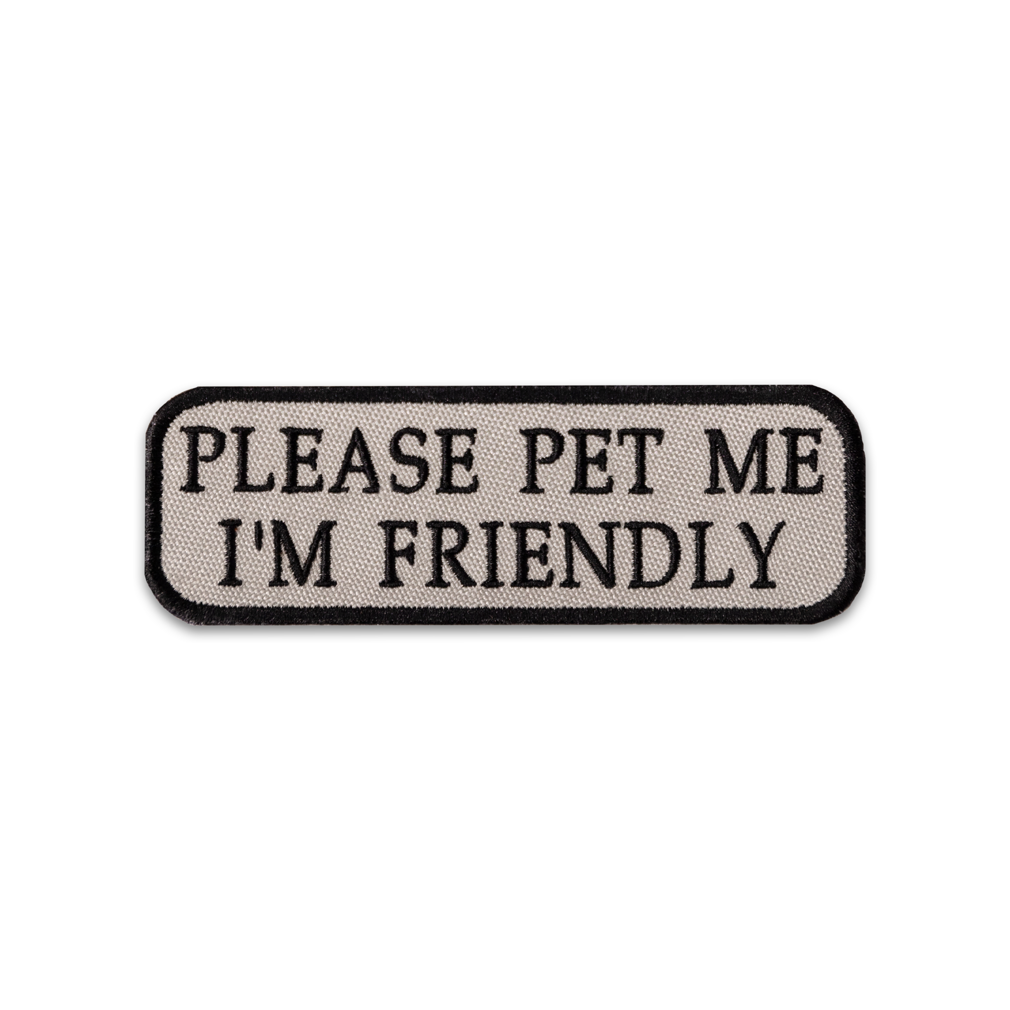 K9 Sport Sack - Assorted Patches: Please Pet Me - Gray - 2x6 / No