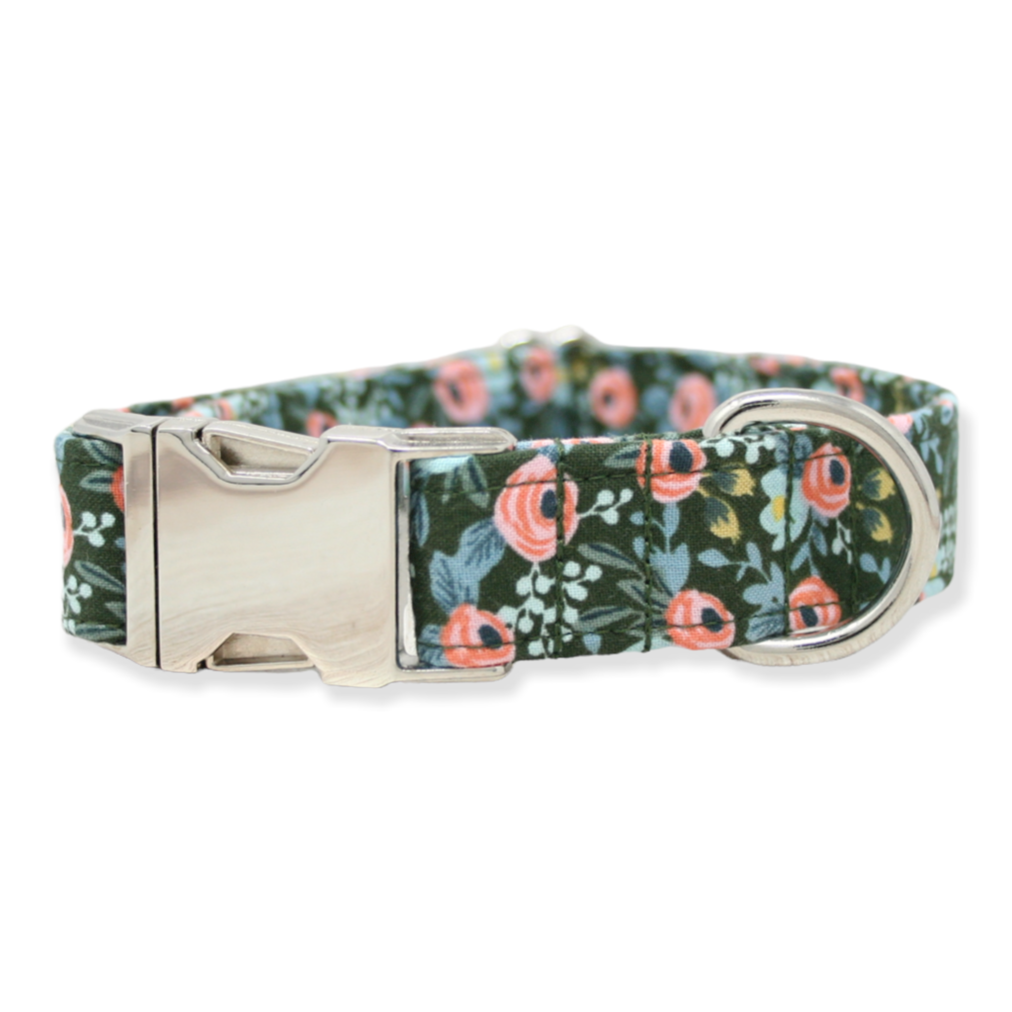 The Oxford Dog - Floral Dog Collar | Girl Dog Collar | Green Dog Collar, Rosa