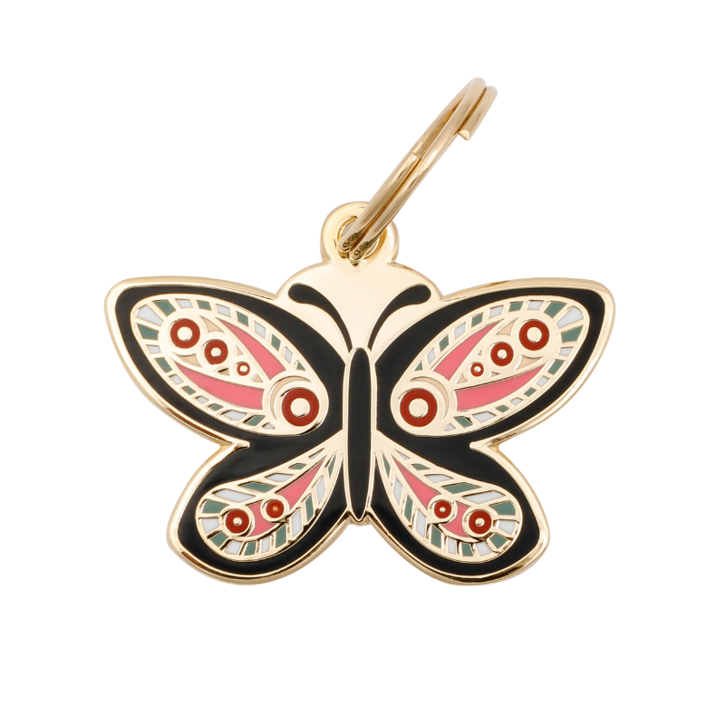 Two Tails Pet Company - Butterfly Pet ID Tag