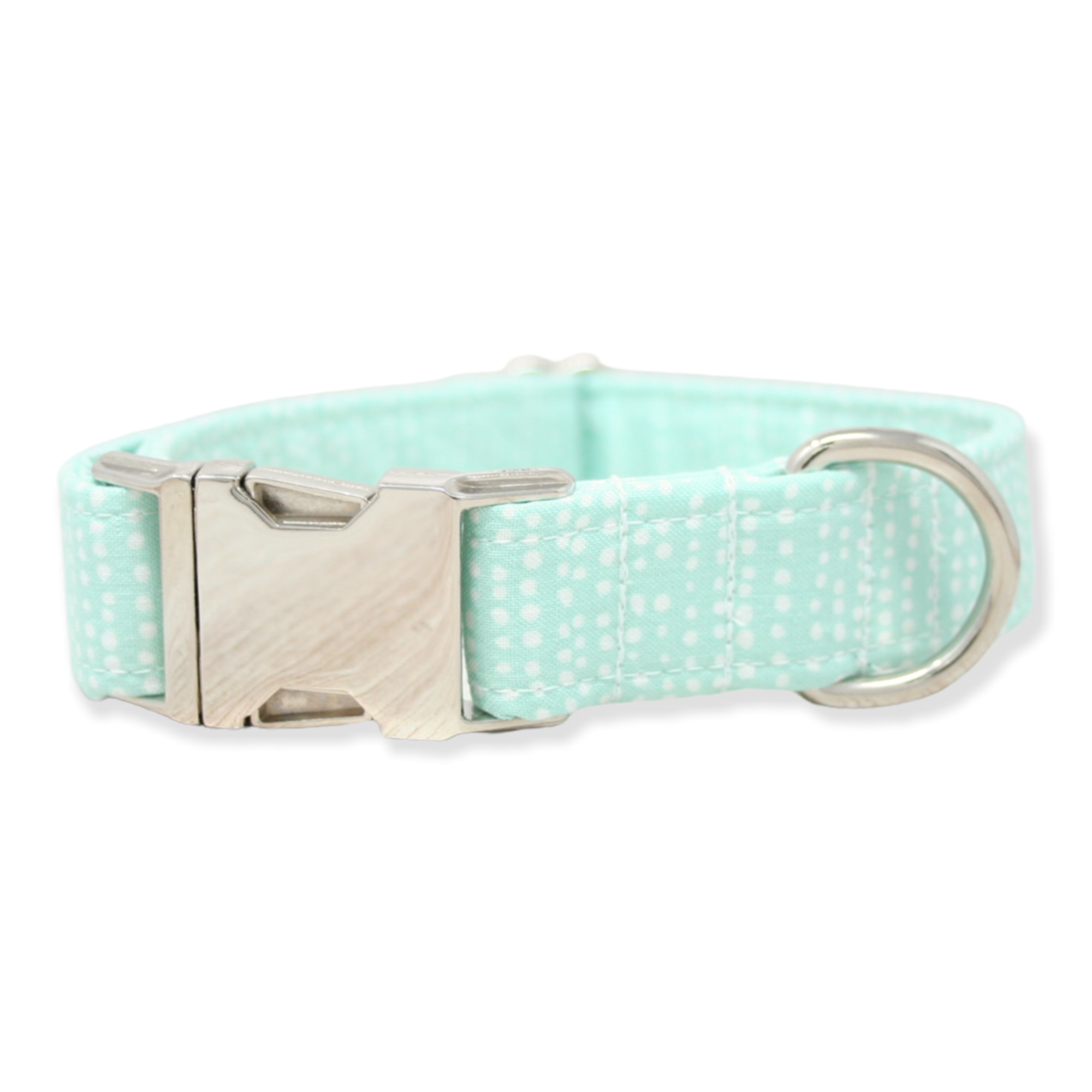 The Oxford Dog - Dog Collar | Girl Dog Collar | Mint Ditsy Dots | Oxford Dog