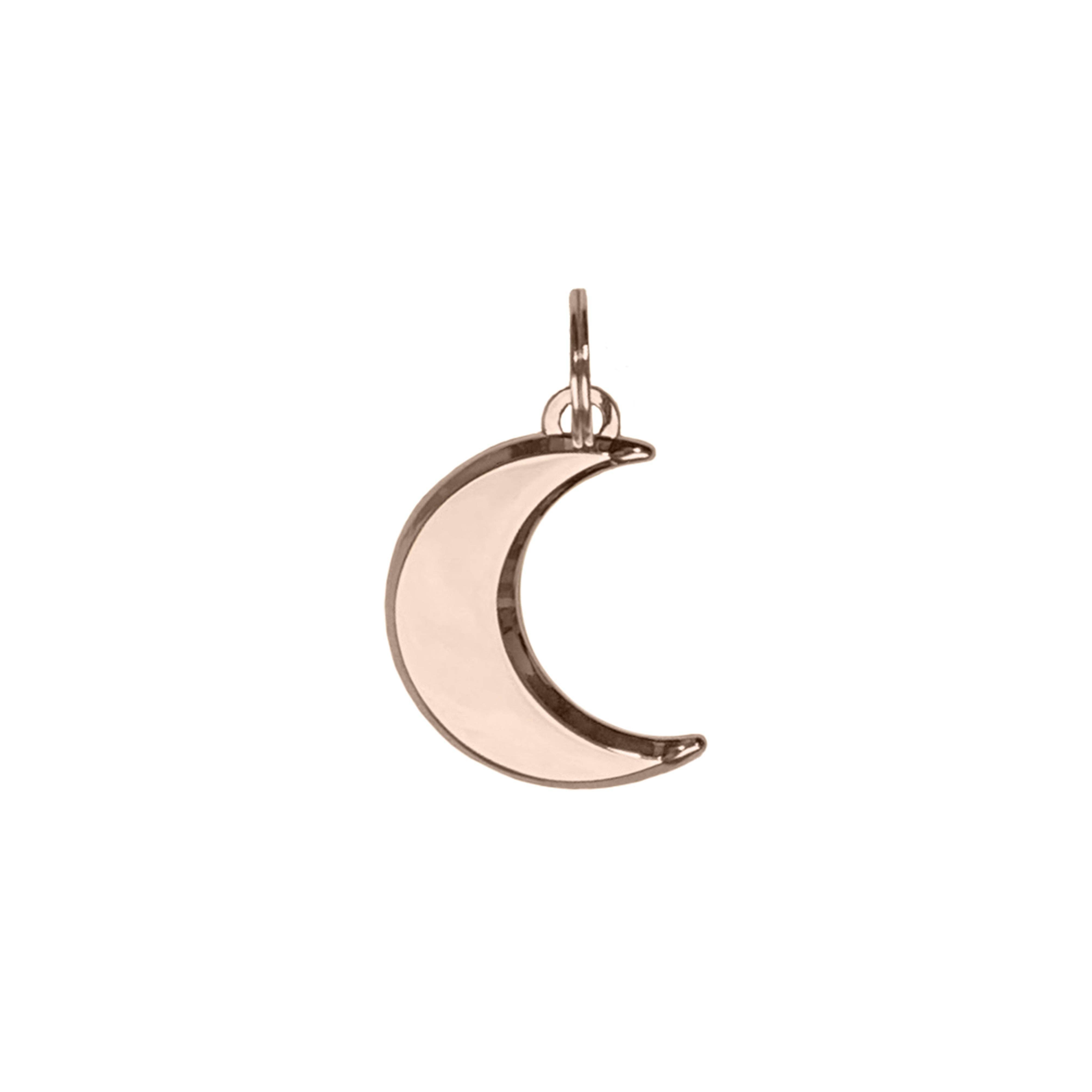 Notyers - To the Moon Collar Charm-Rose Gold