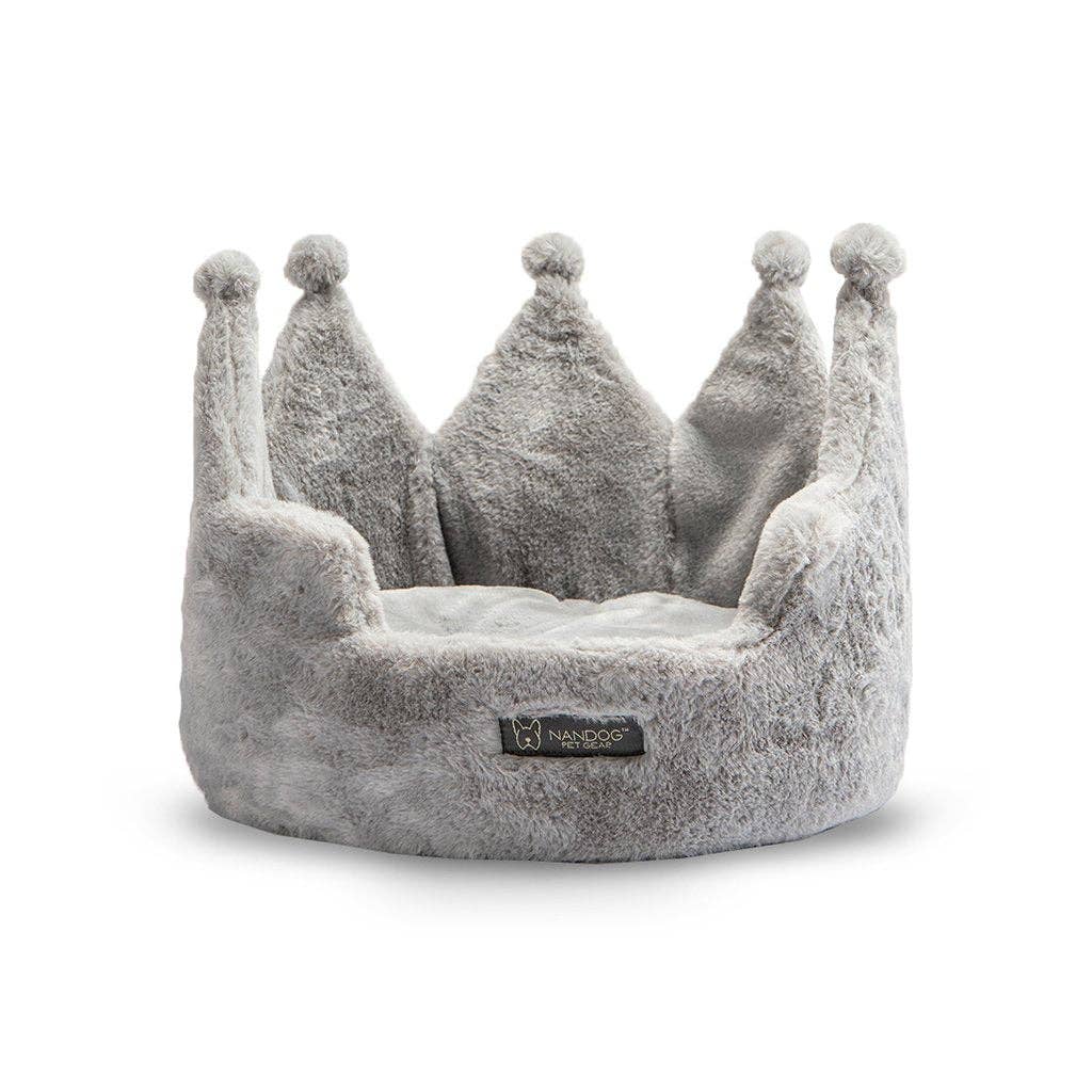 CROWN CLOUD DOG & CAT BED - GRAY