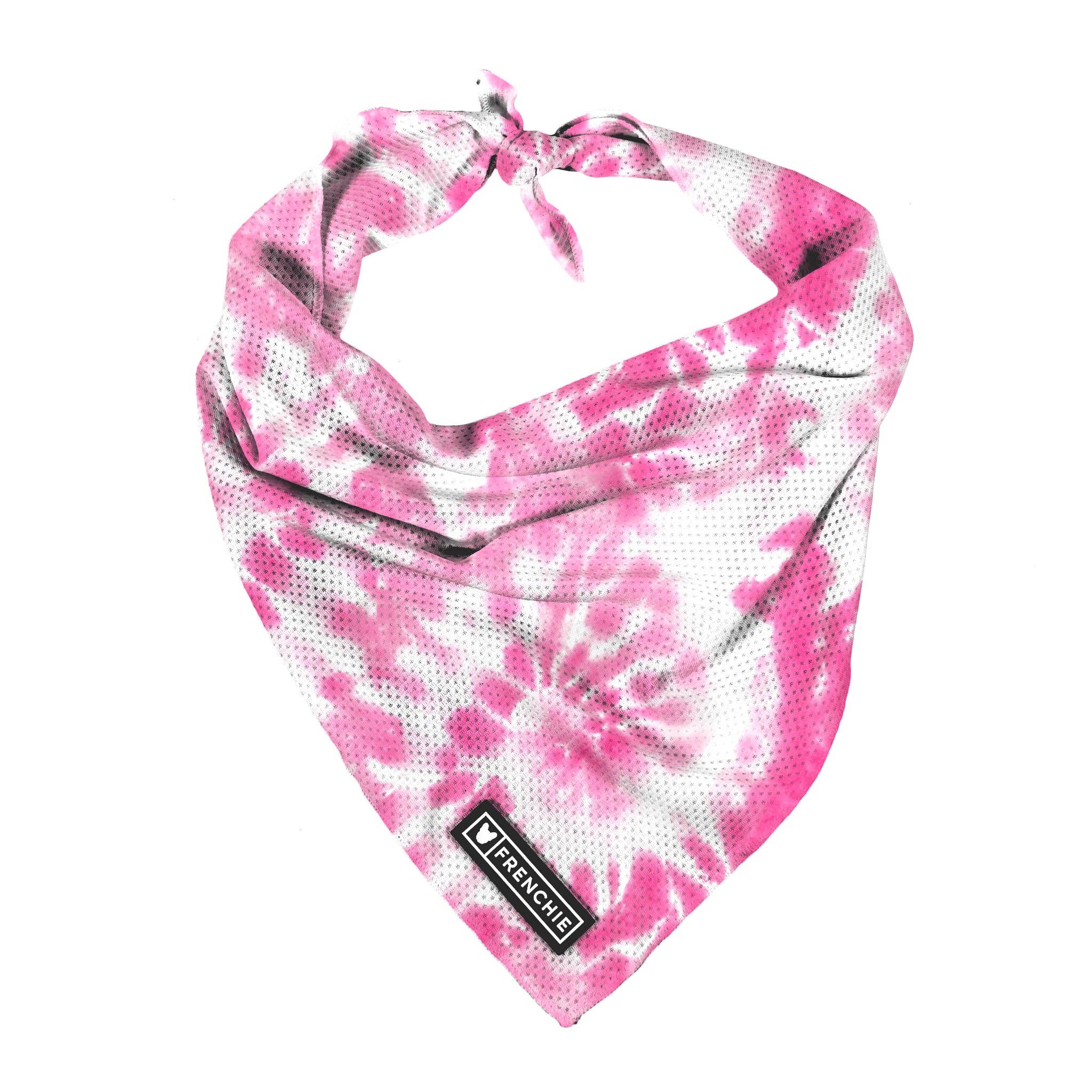Frenchie - Frenchie Cooling Bandana - Pink Tie Dye: OS