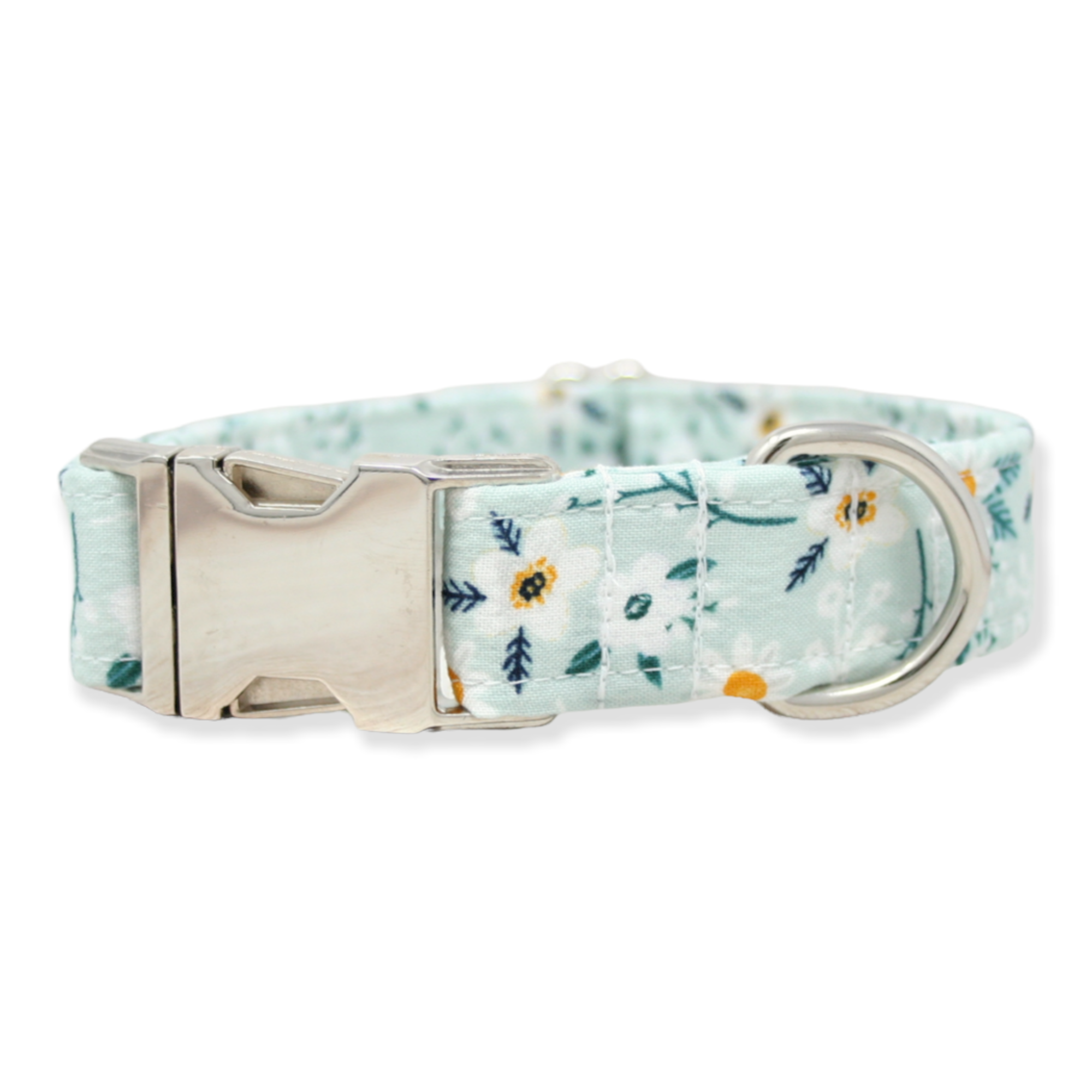 The Oxford Dog - Floral Dog Collar | Girl Dog Collar | Mint Daisy | Oxford