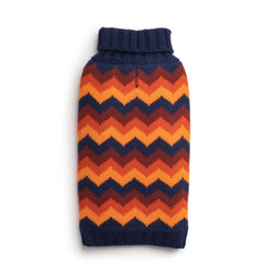 fabdog - Navy Chevron Dog Sweater: 8"