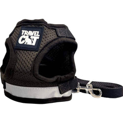 Travel Cat | Your Cat Backpack - "The True Adventurer" Reflective Cat & Kitten Harness: Black / M