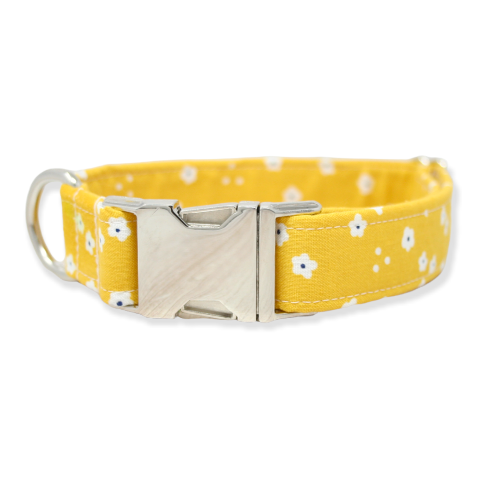 The Oxford Dog - Floral Dog Collar, Girl Dog Collar, Yellow Dog Collar, Daisy