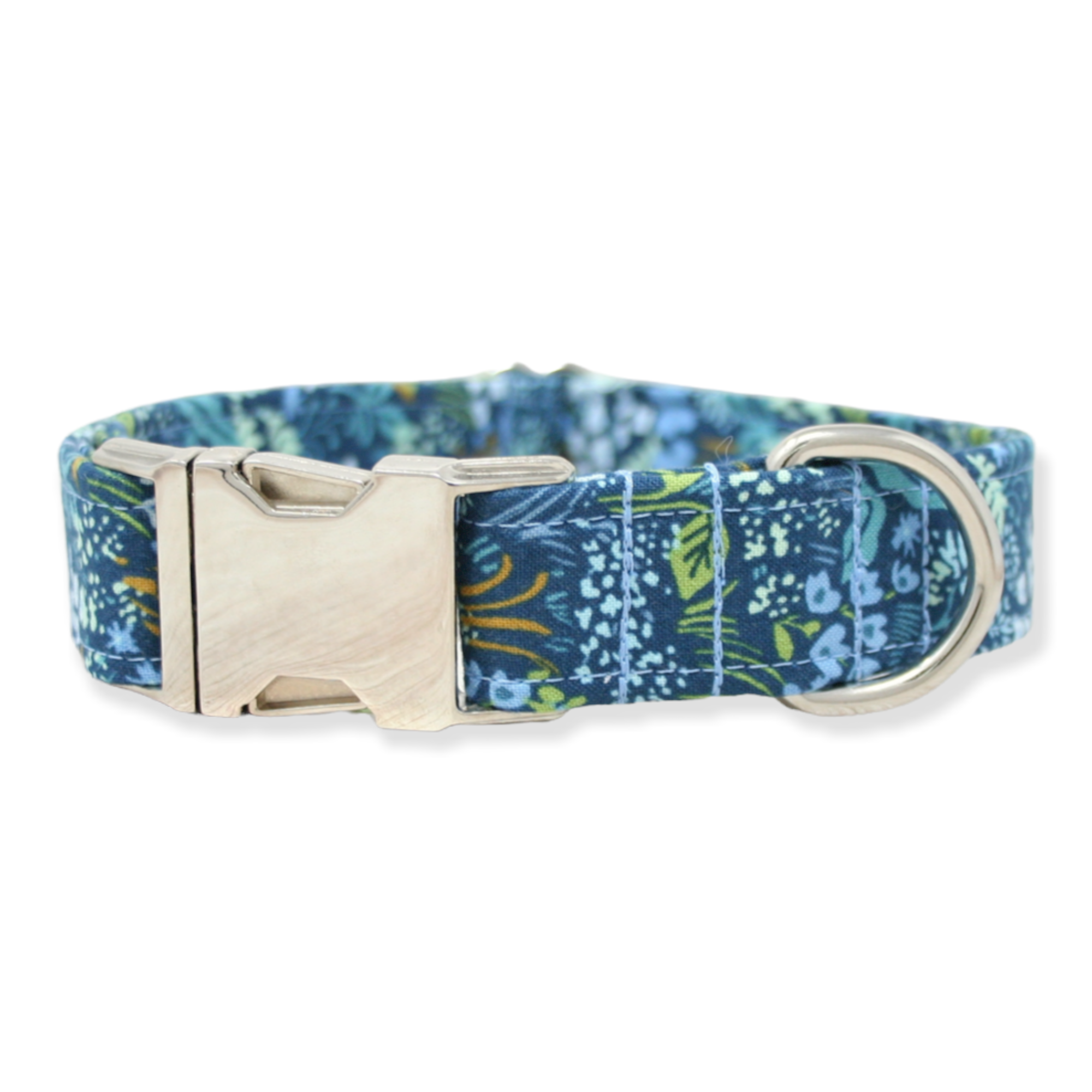 The Oxford Dog - Floral Dog Collar, Girl Dog Collar, Blue Dog Collar, Meadows