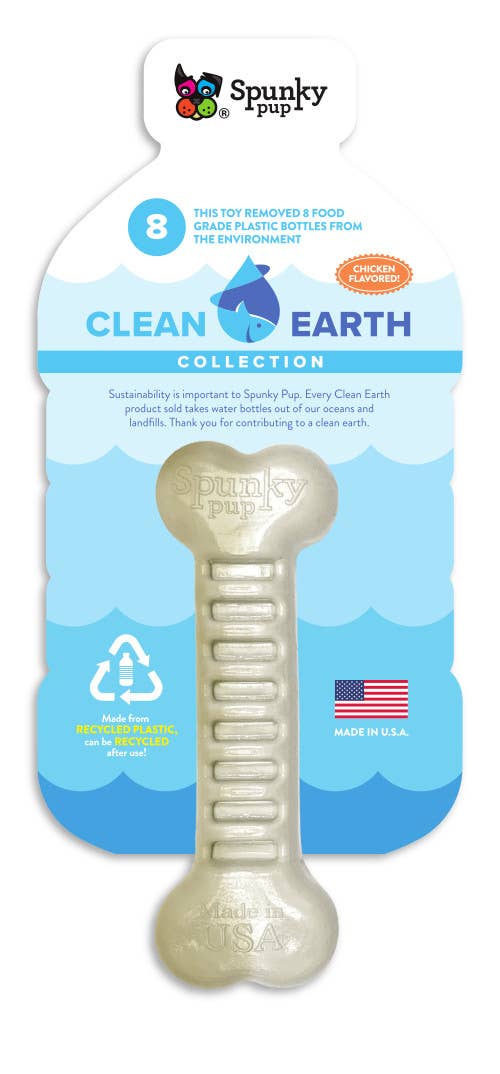 Clean Earth Recycled Hard Chews - Made in the USA -bone