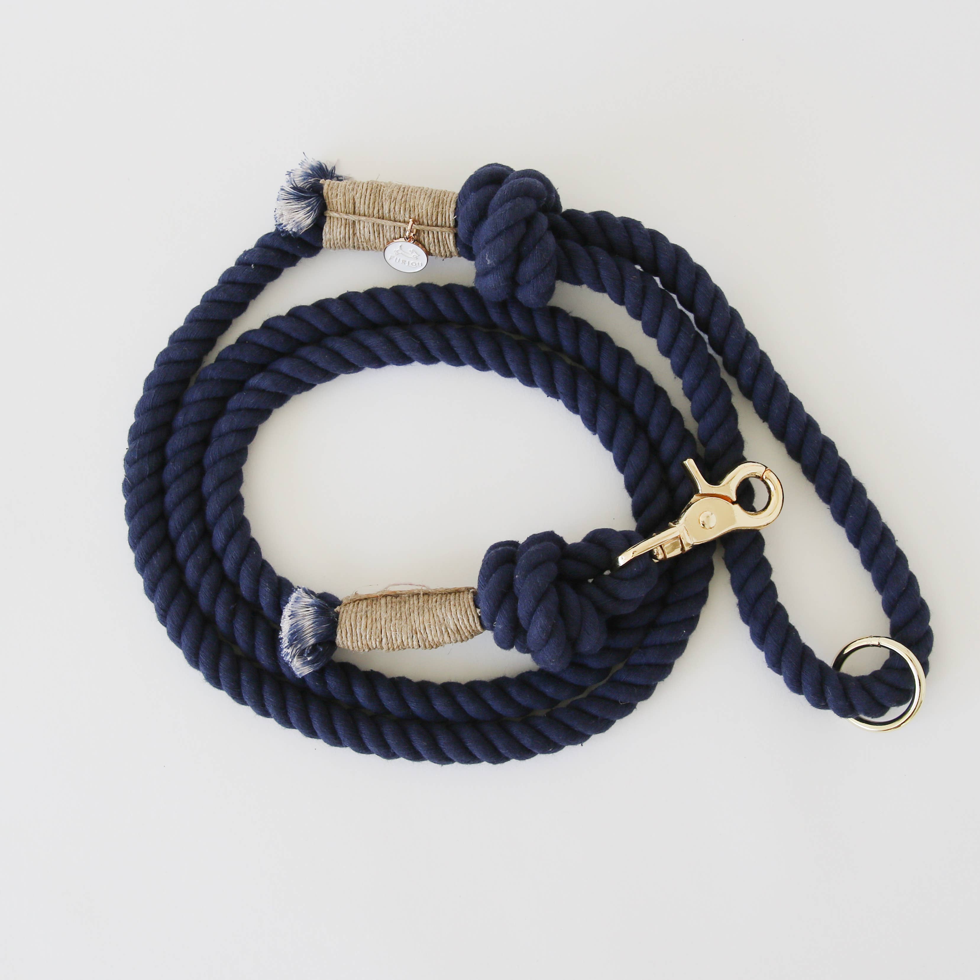 Furlou - 'Sailor Blue' - Dog Rope Leash