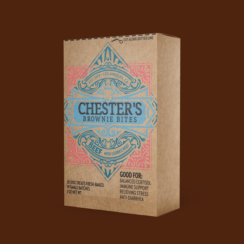 Chester's Dog Treats, LLC - CHESTER'S BEEF BROWNIE BITES DOG TREATS