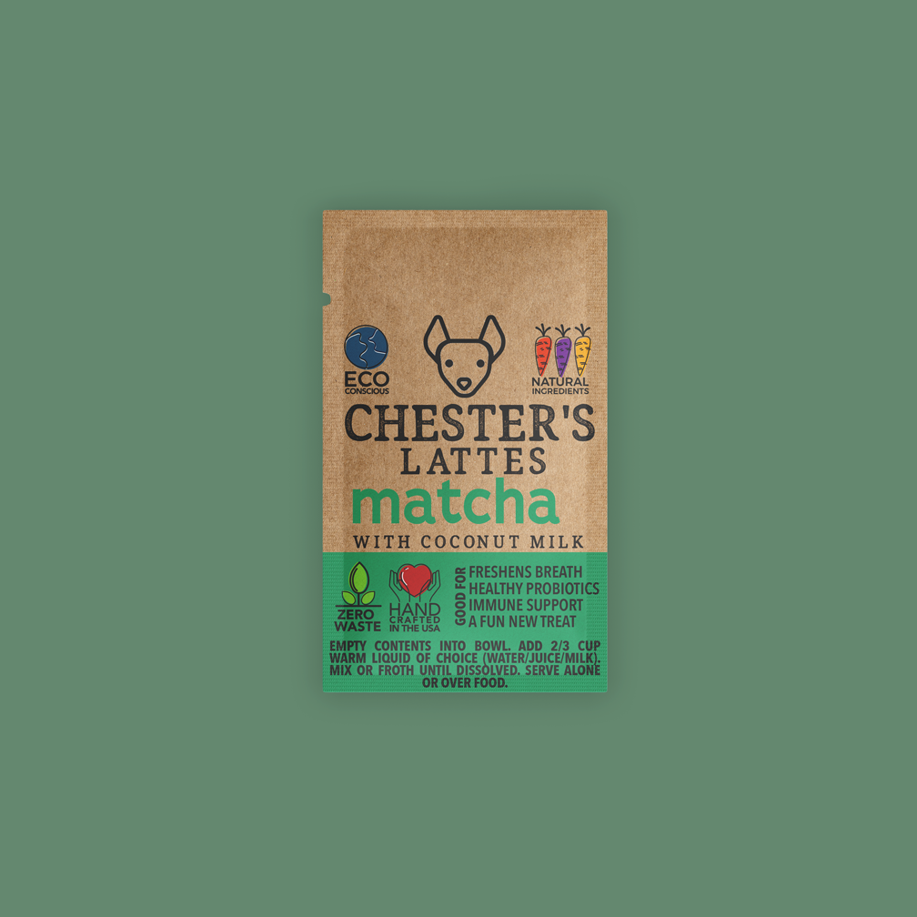 Chester's Dog Treats, LLC - CHESTER'S MATCHA LATTE DOG TREAT