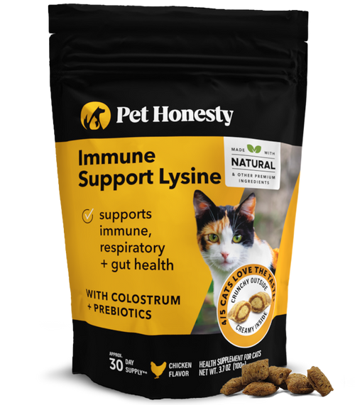 Pet Honesty - Dual Texture Immune Support Lysine for Cats (Chicken Flavor)