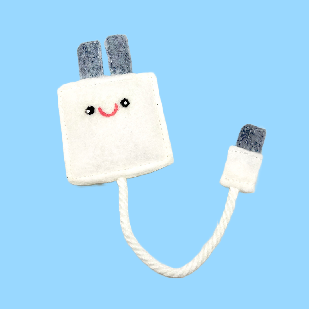 The Punchy Cat - Catnip Phone Charger Toy