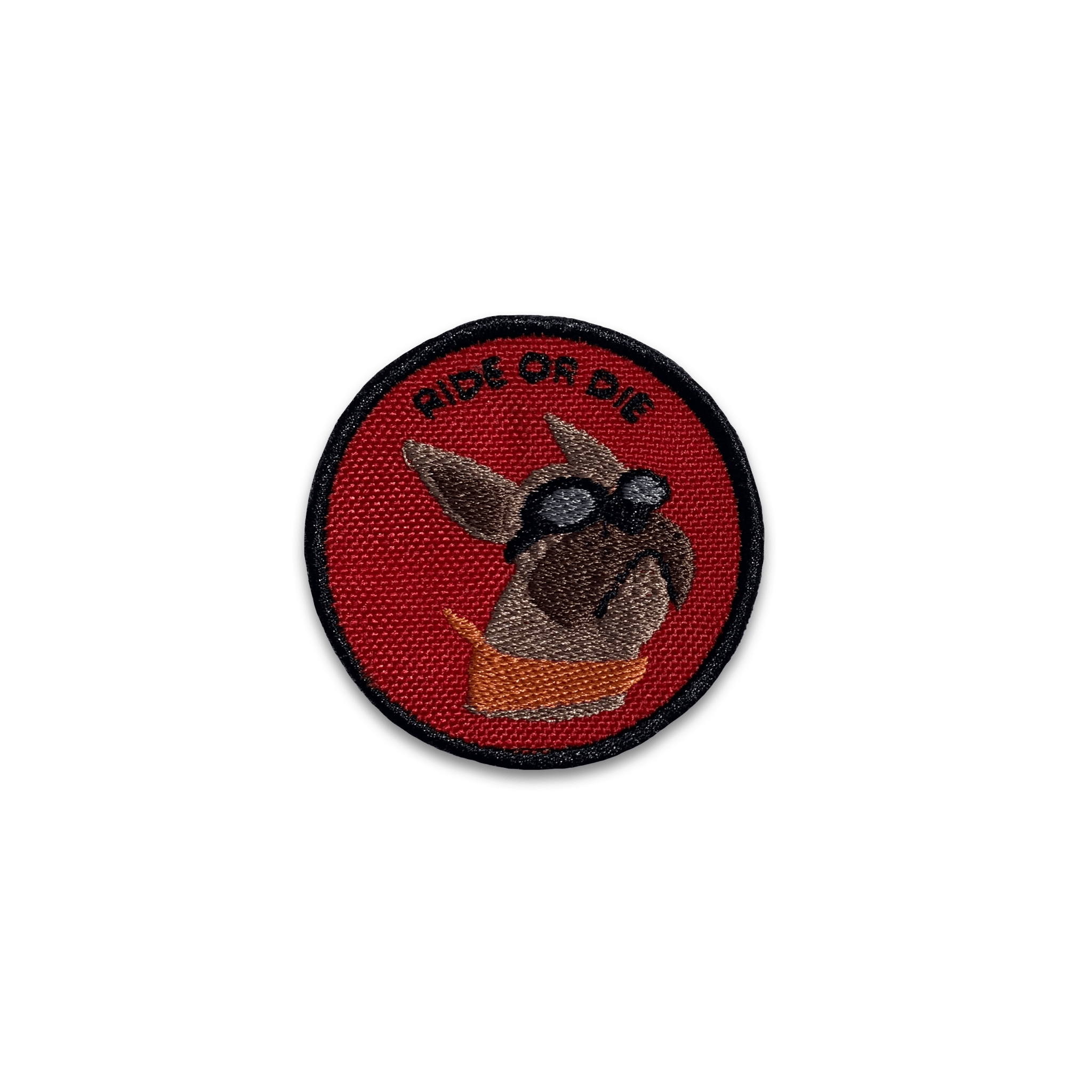 K9 Sport Sack - Assorted Patches: Ride or Die - Red- Circle / No