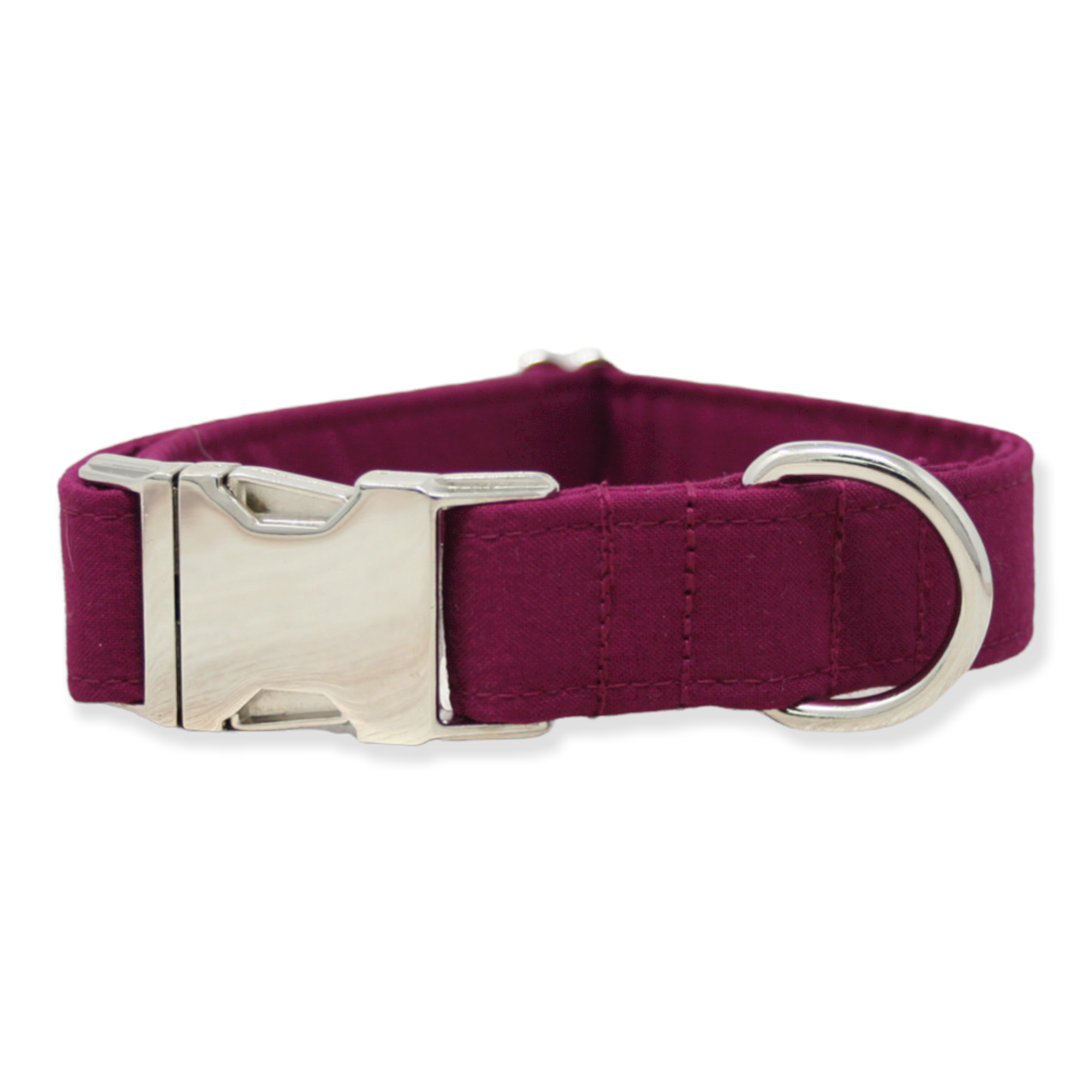 The Oxford Dog - Dog Collar | Girl Dog Collar | Maroon Dog Collar | Oxford Teacup Size