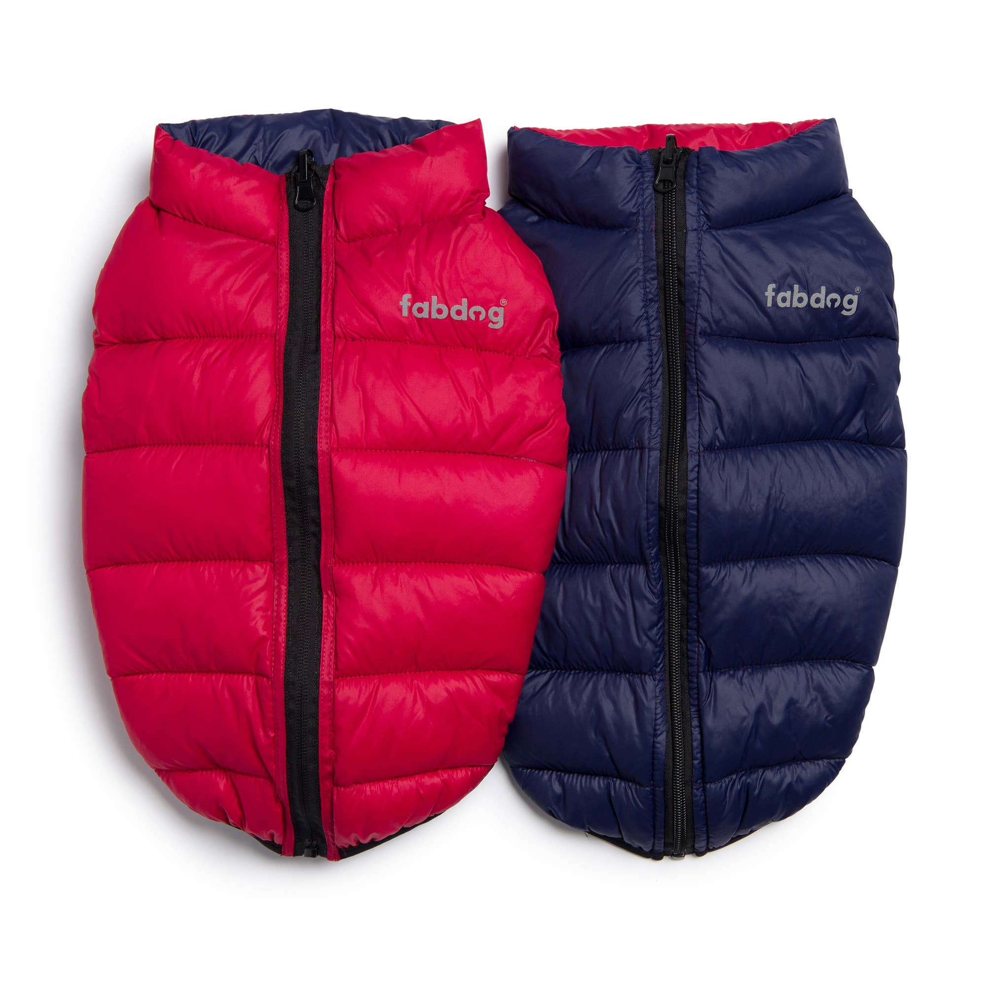 fabdog - Pack N' Go Reversible Puffer Red/Navy: 24