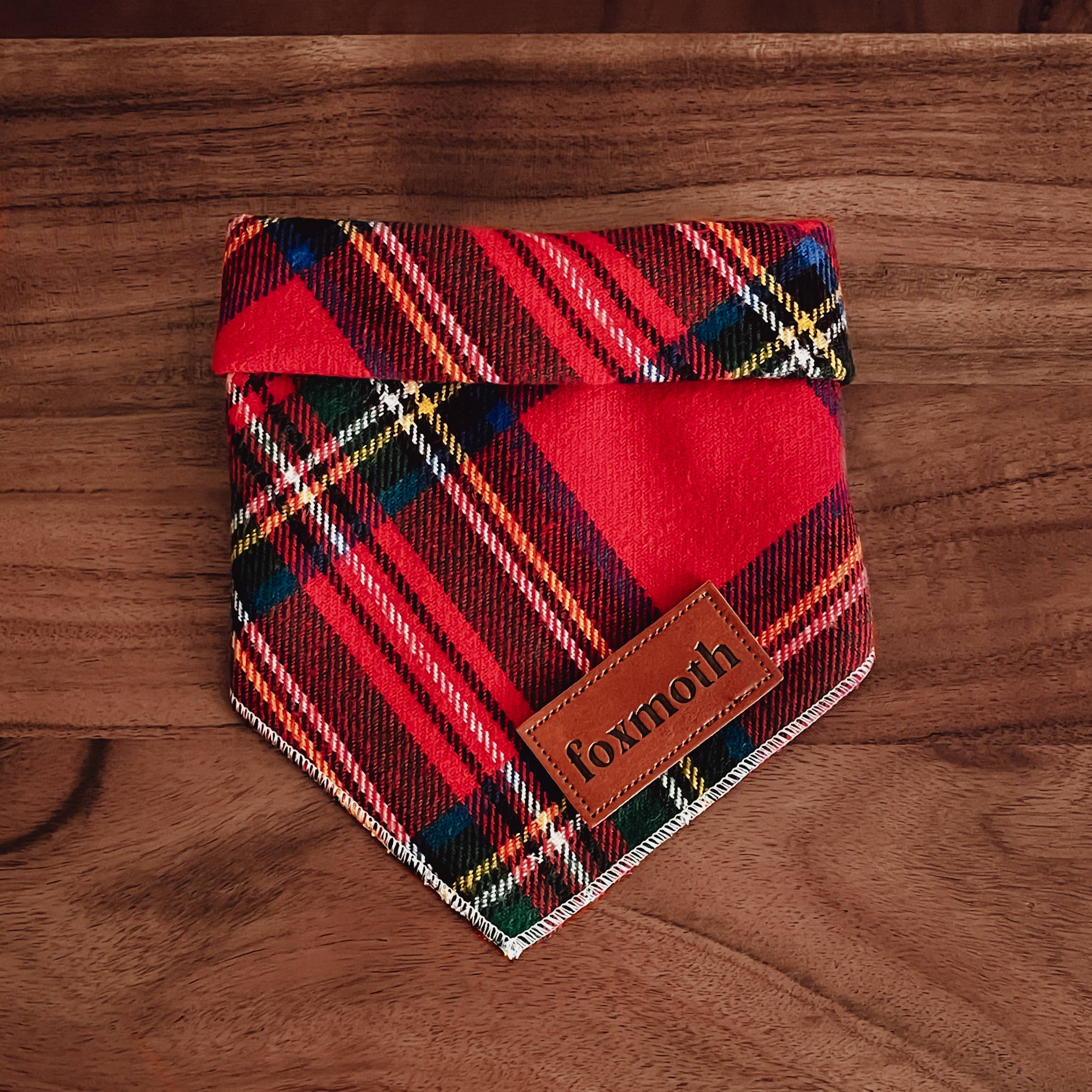 Foxmoth Classic Winter Plaid Bandana - medium