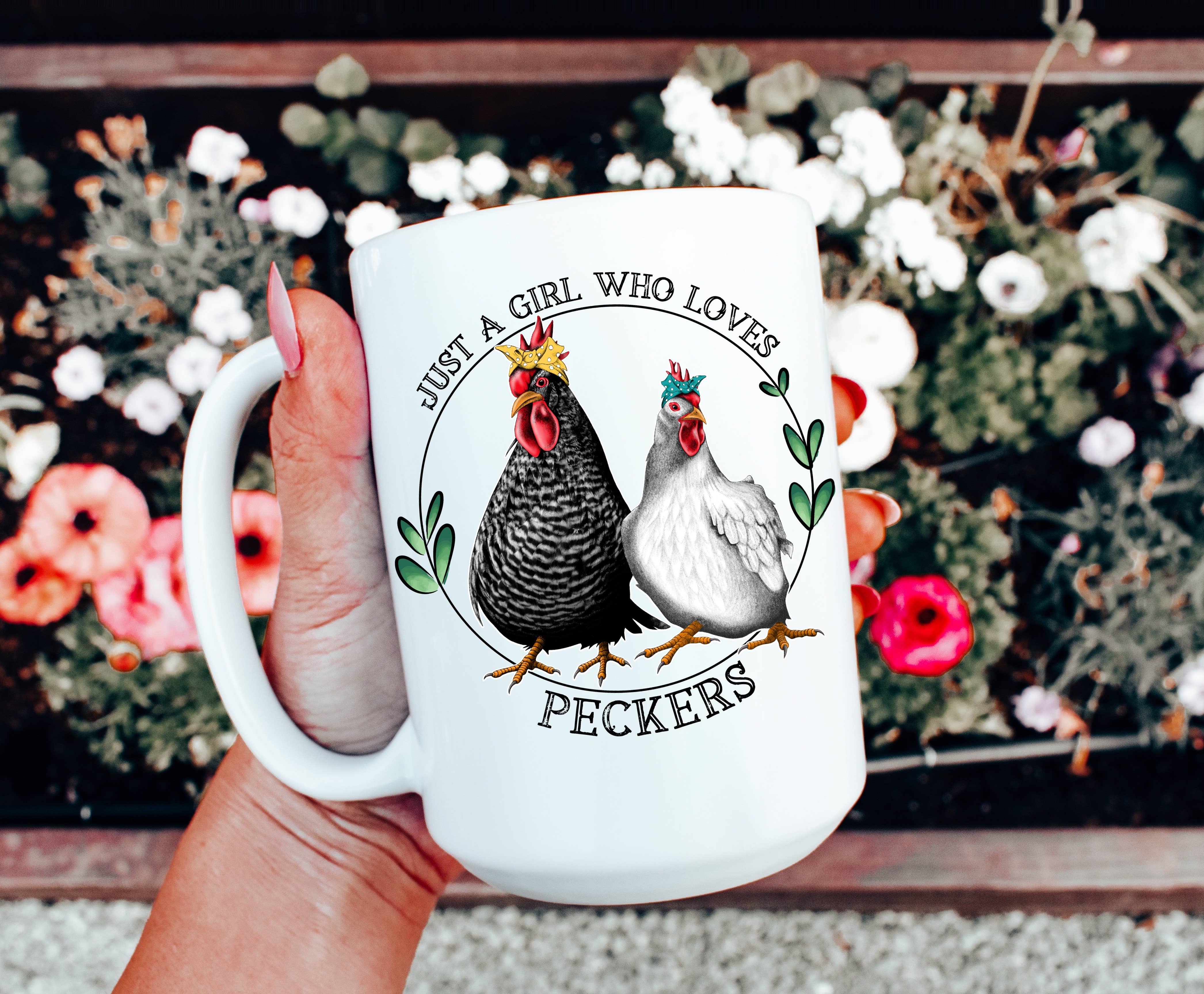 Just a Girl Who Loves Chickens Coffee Mug: 11 oz