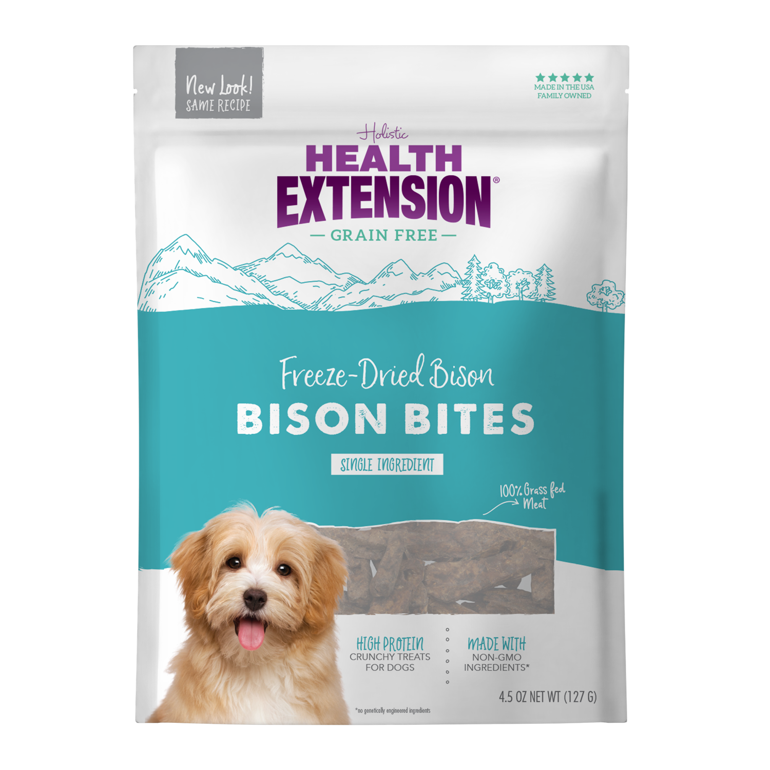 Health Extension Pet Care - Freeze Dried Bison Bites: 4.5-ounces