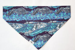 HappyAK - Glaciers Pet Bandana: Medium