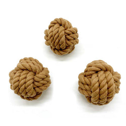 The modern pet company - Rope Ball Tug Toy for Dogs dark brown