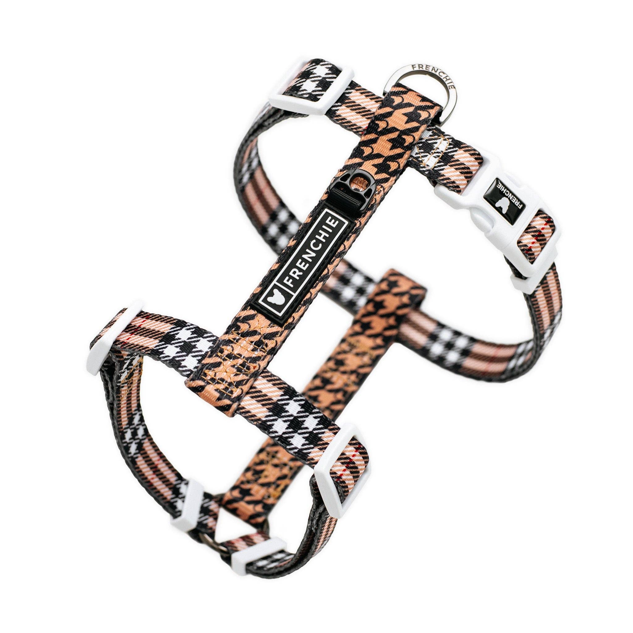 Frenchie - Frenchie Strap Harness - Tan Tartan: OS