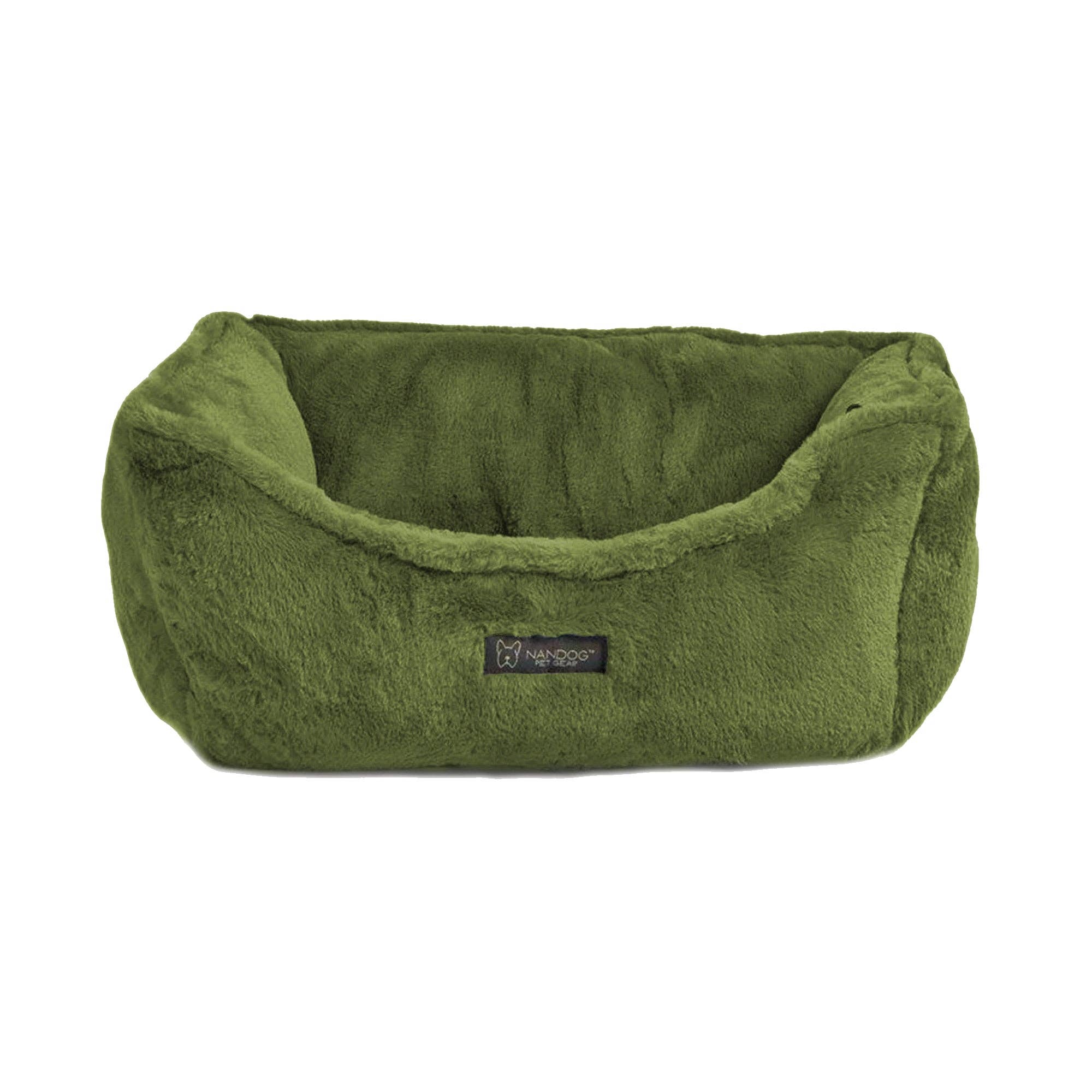 Nandog Pet Gear - CLOUD REVERSIBLE PET BED - OLIVE GREEN