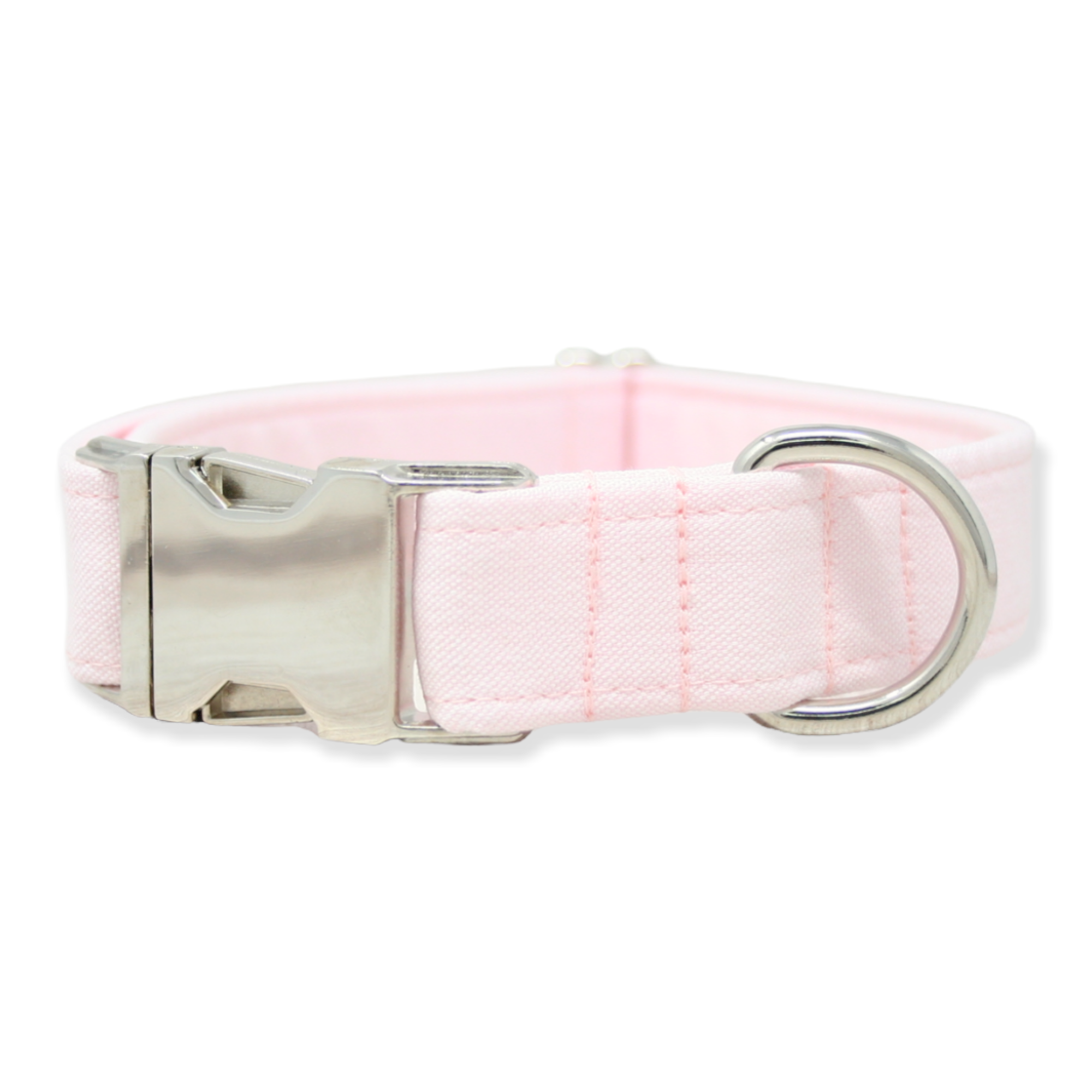 The Oxford Dog - Pink Dog Collar, Girl Dog Collar, Pink Oxford Dog Collar